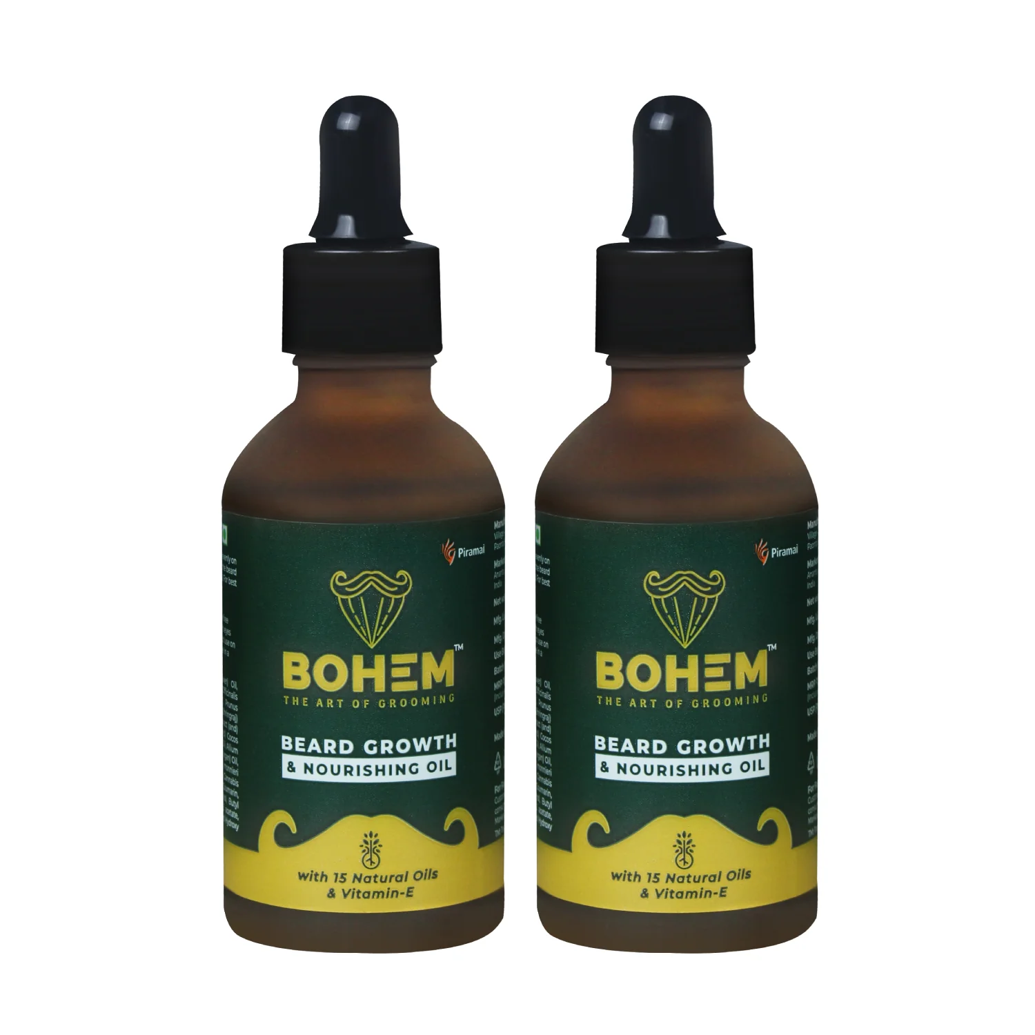 BOHEM Beard Growth Oil | Nourishing Beard Oil for Men, Get Softer & Healthier hair | 15 Natural Oils & Vitamin E | Dermatologically Certified Safe for All Skin Types | 50ml - Image 8