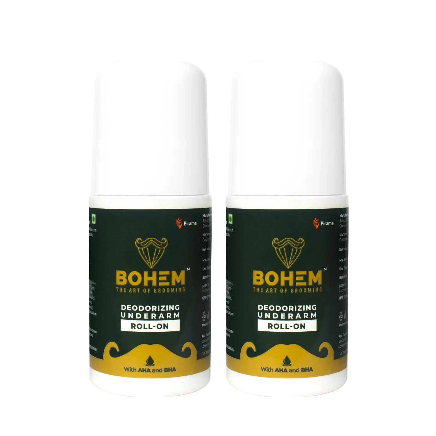 BOHEM Deodorant Underarm Roll-On With AHA & BHA | Anti Perspirant Roll On With Lactic Acid & Salicylic Acid - 50ml - Image 7
