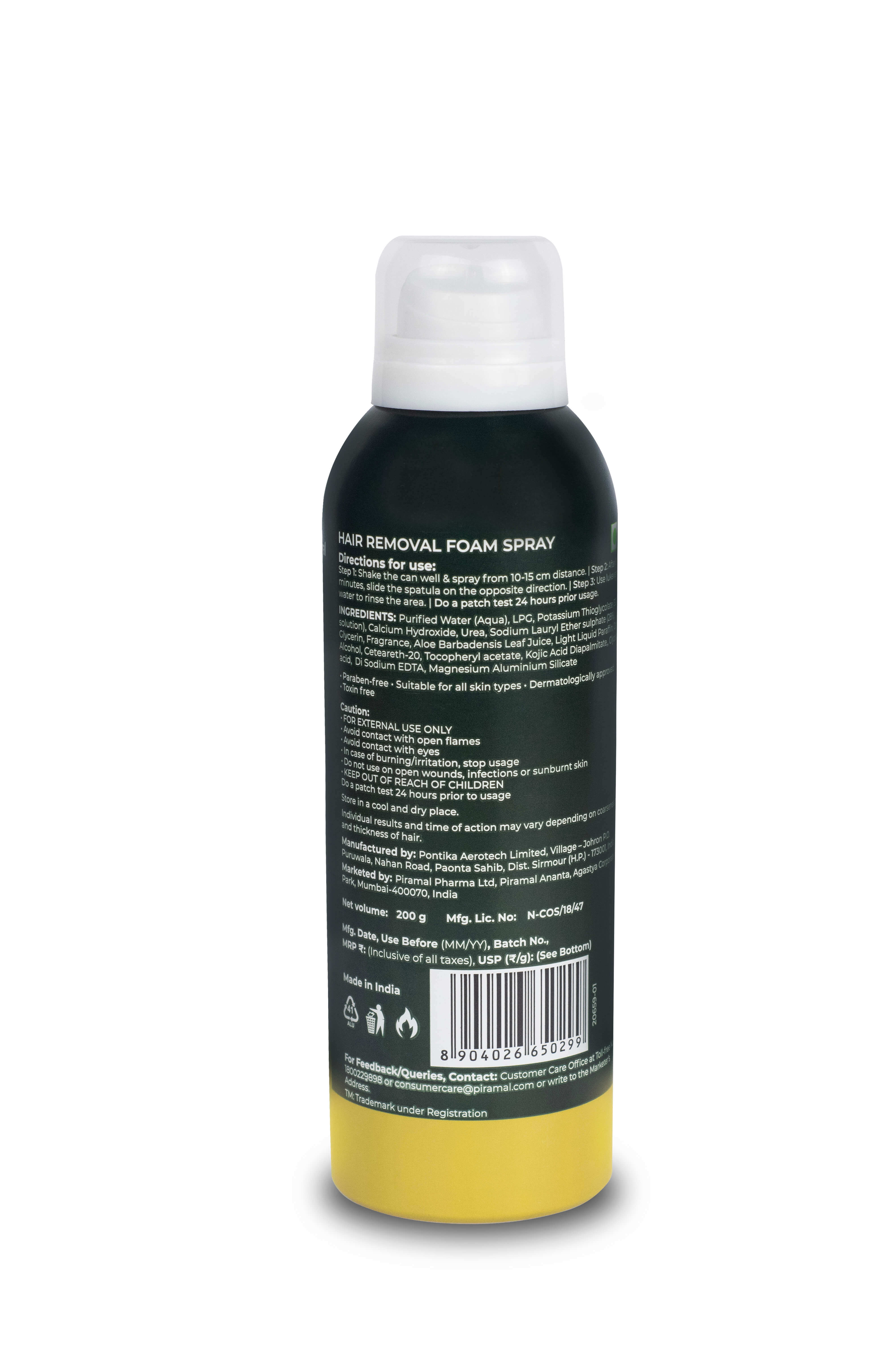 BOHEM Hair Removal Spray for Men with Thick foam for Back, Chest, Legs, Arms, Under Arms & Intimate Areas - 200g - Image 8