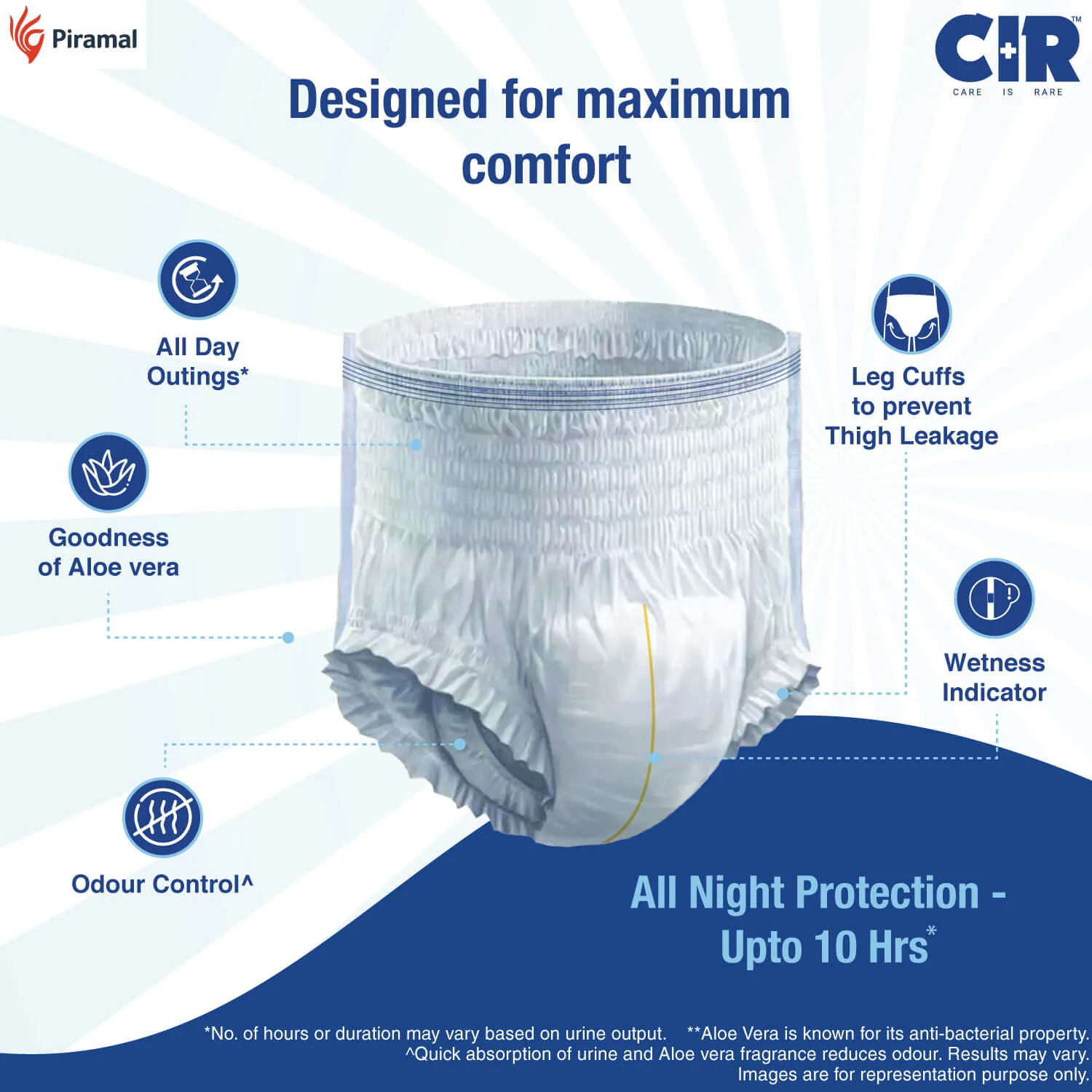 CIR Adult Diaper Pants Unisex With Wetness Indicator I Odour Control | Enriched with Aloe Vera to avoid skin irritation and rashes- (M, L & XL) - Image 32