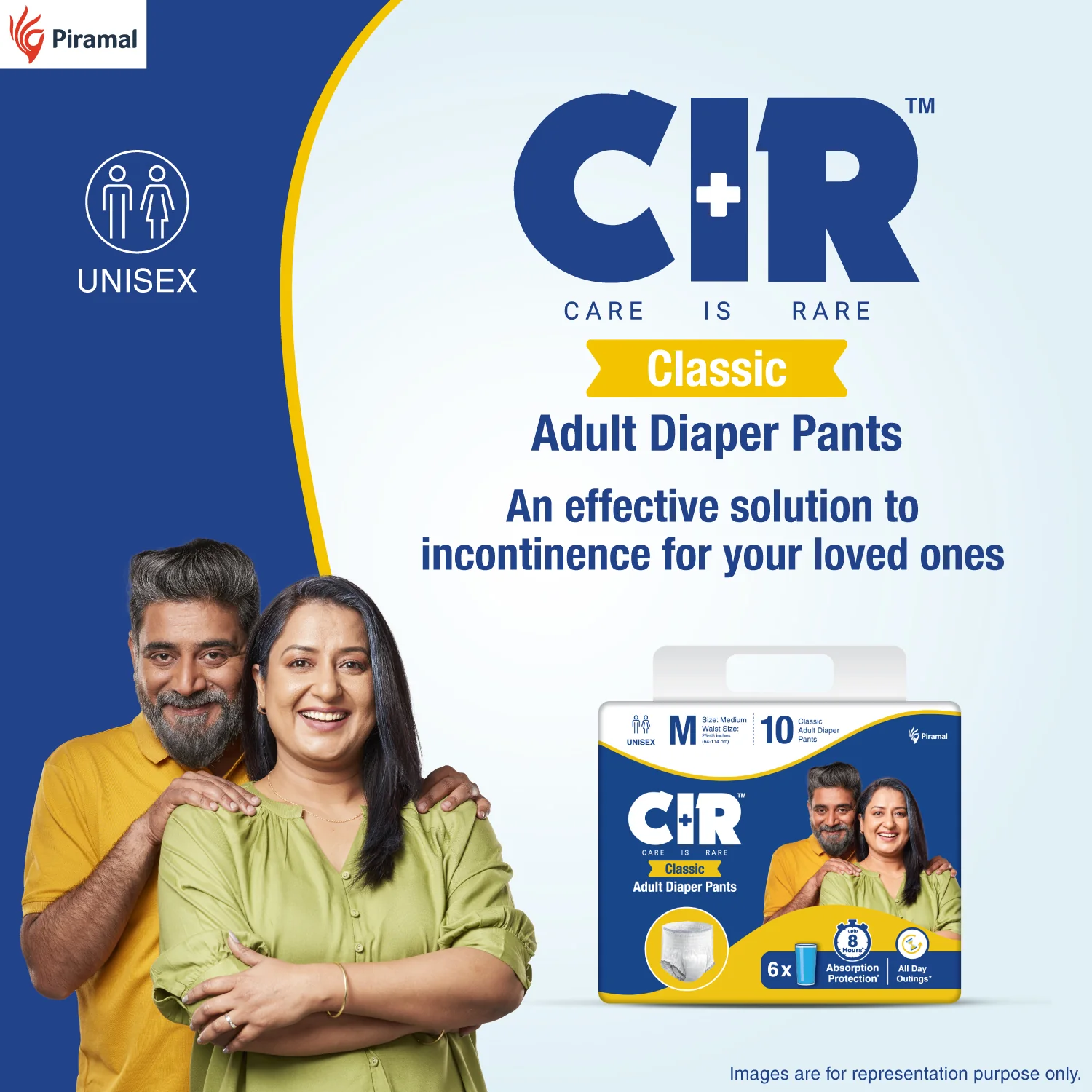 CIR Classic Adult Diaper Pants Style | Adult Diapers | 8 hour Absorption Protection | Unisex with Odour Control & Cotton Soft Feel - Image 3
