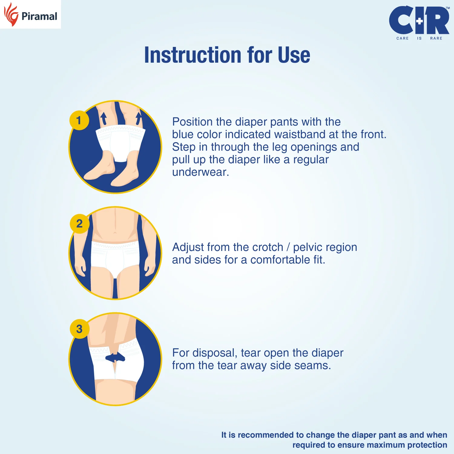 CIR Classic Adult Diaper Pants Style | Adult Diapers | 8 hour Absorption Protection | Unisex with Odour Control & Cotton Soft Feel - Image 6