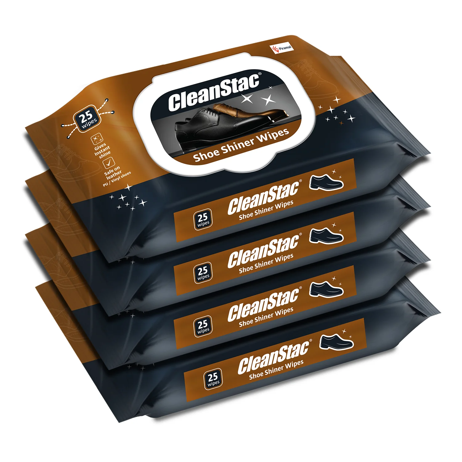 Shoe Shiner Wipes for Formal Shoes 25 Wipes - CleanStac - Image 8