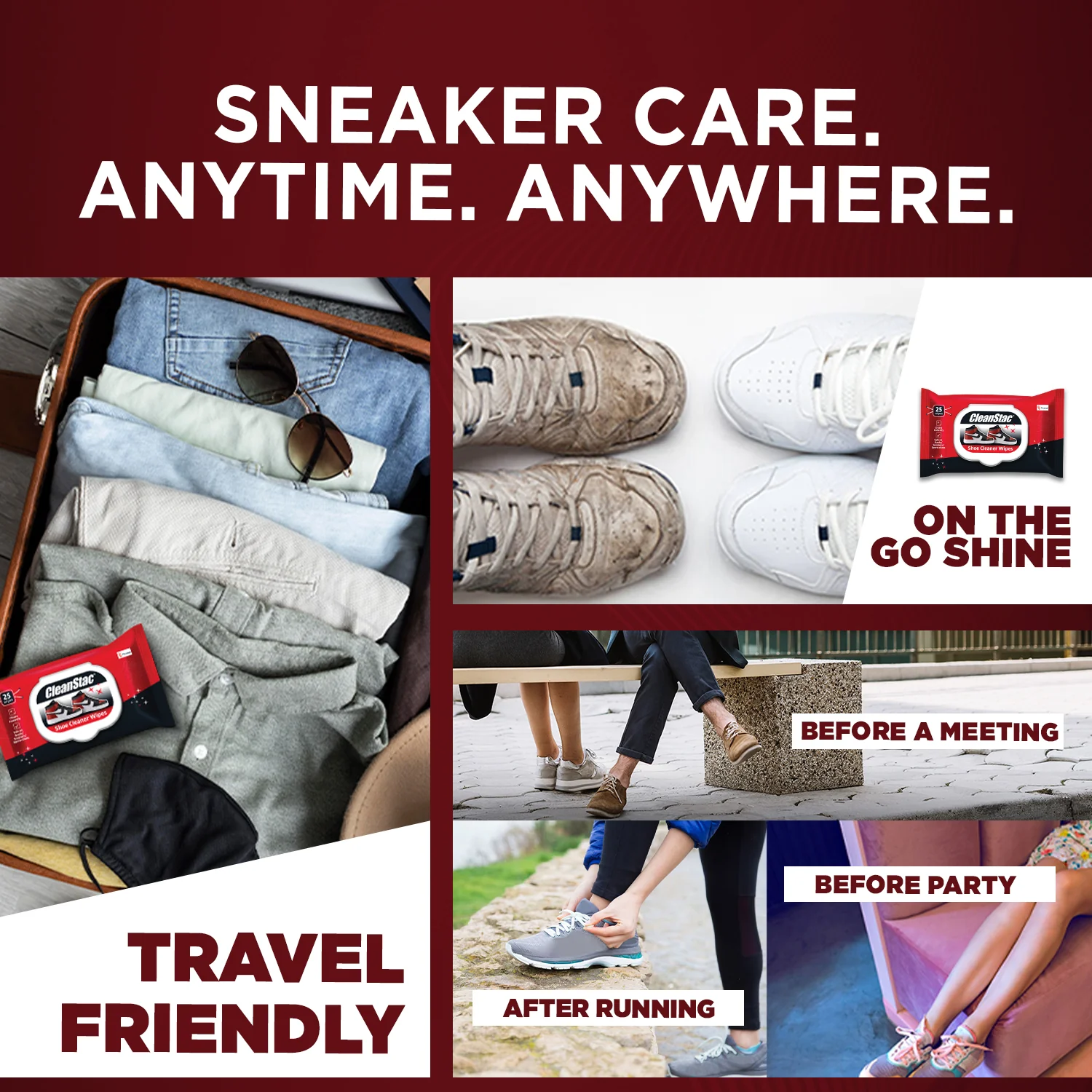 Sneaker Cleaner Wipes 25 Wipes - CleanStac - Image 5