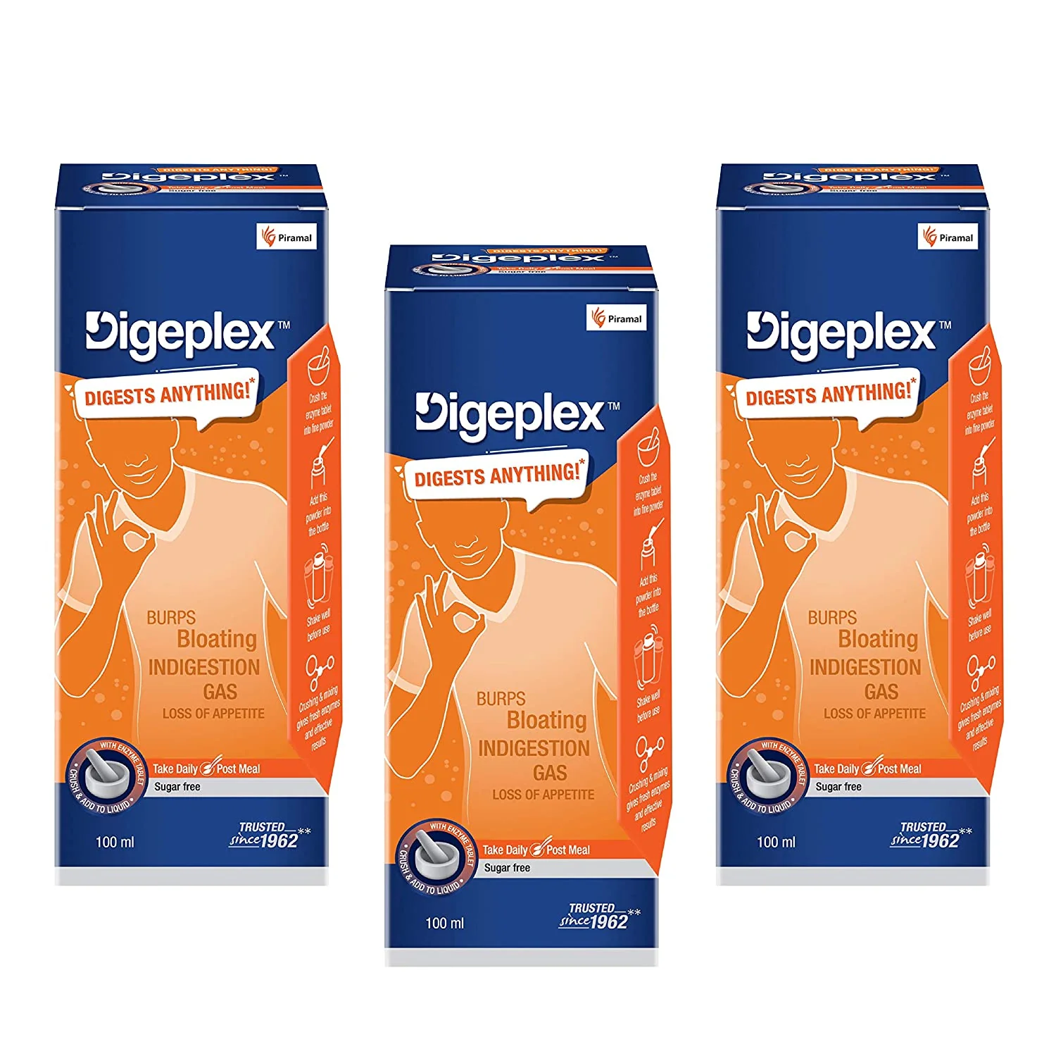 Digeplex Liquid and Tablet | Medicine for Indigestion & Bloating | Stomach Indigestion Medicine - Image 6
