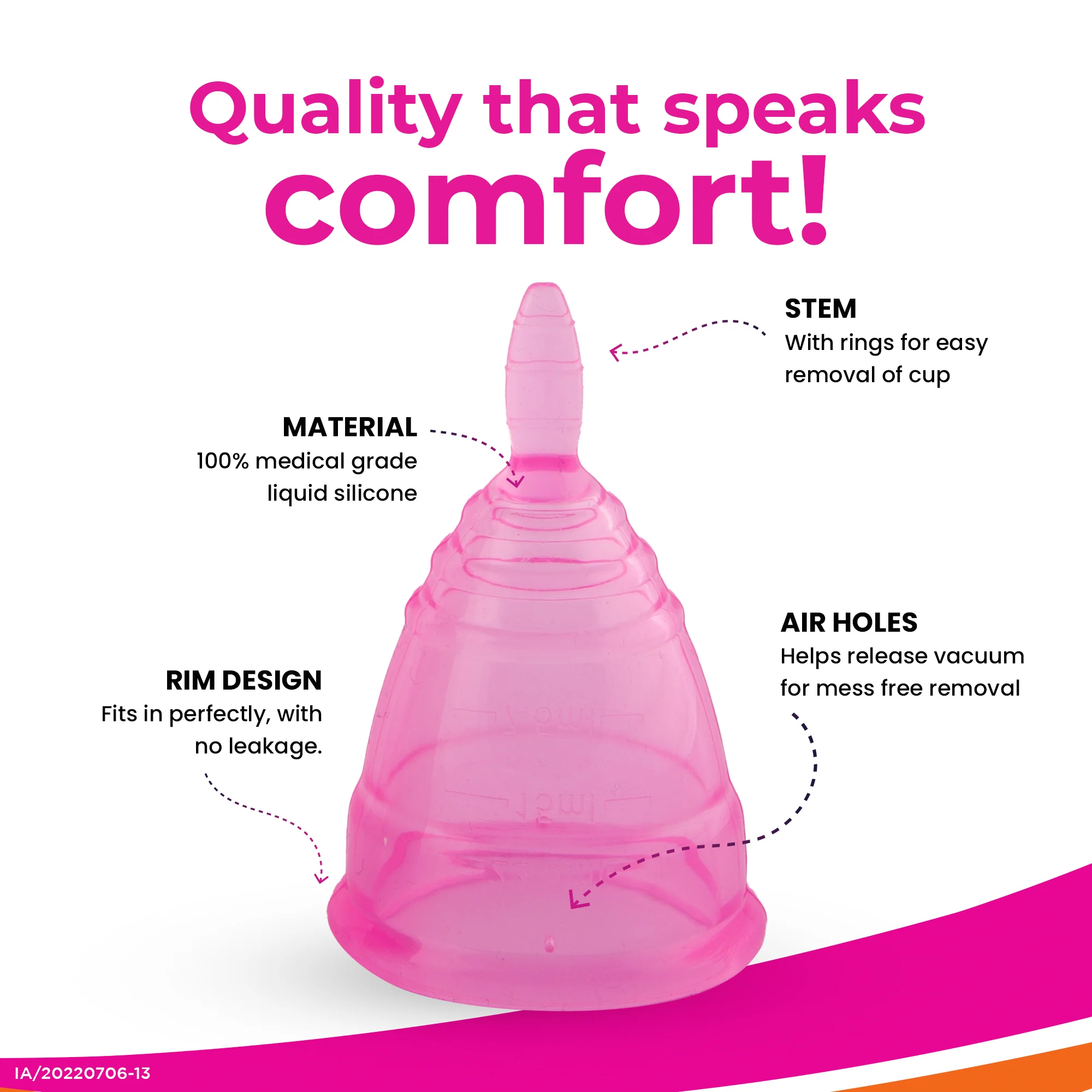 i-activ Menstrual Hygiene Combo | i-activ Menstrual cup & i-feel Gentle Intimate Wash-100ml - Image 10