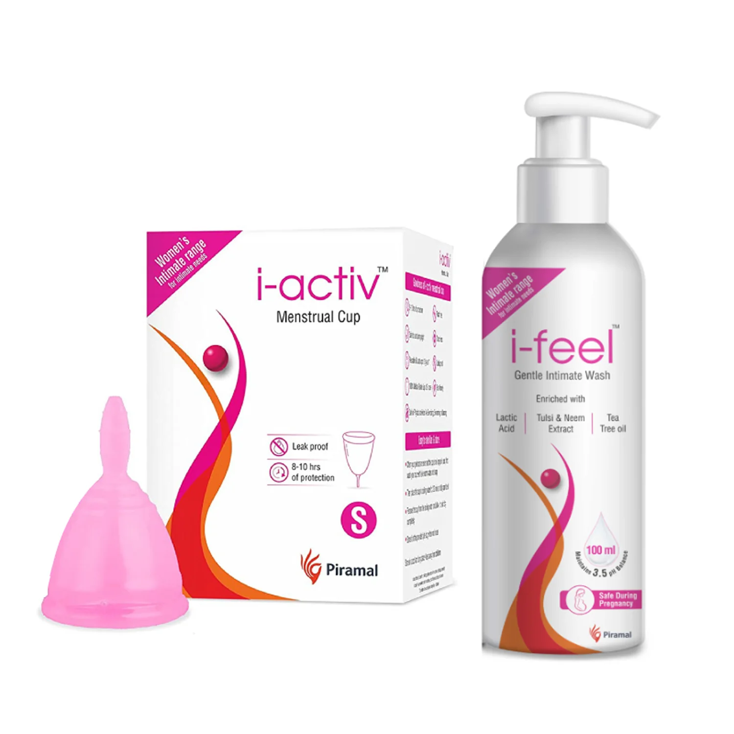i-activ Menstrual Hygiene Combo | i-activ Menstrual cup & i-feel Gentle Intimate Wash-100ml - Image 6