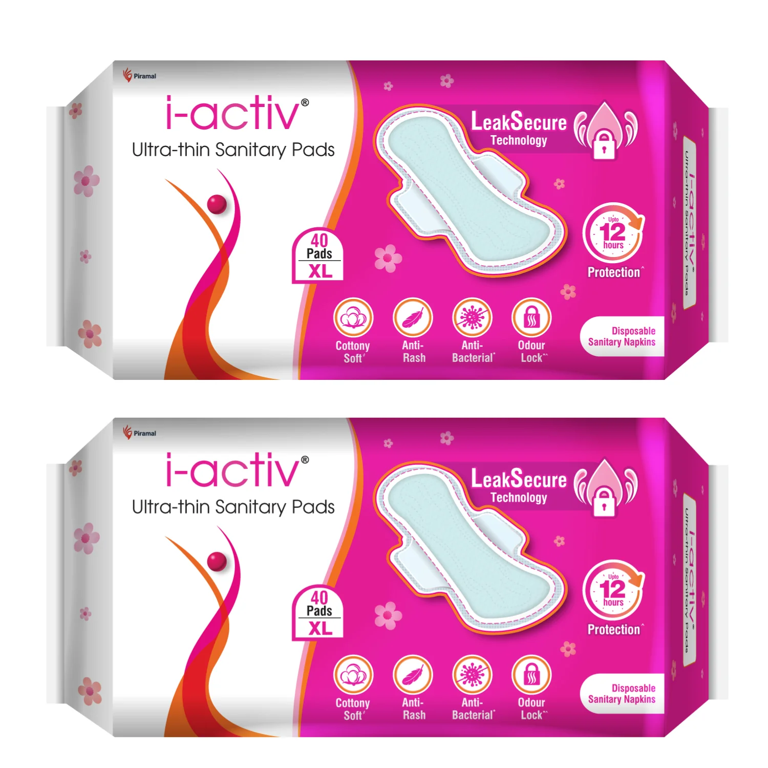 I activ Ultra Thin Sanitary Pads for Women | Anti-Rash Anti-Bacterial Cottony Soft Sanitary Napkins | No Nasties | Upto 12 Hours Heavy Flow Leak Protection | Soft Hydrophobic Wings - Image 11