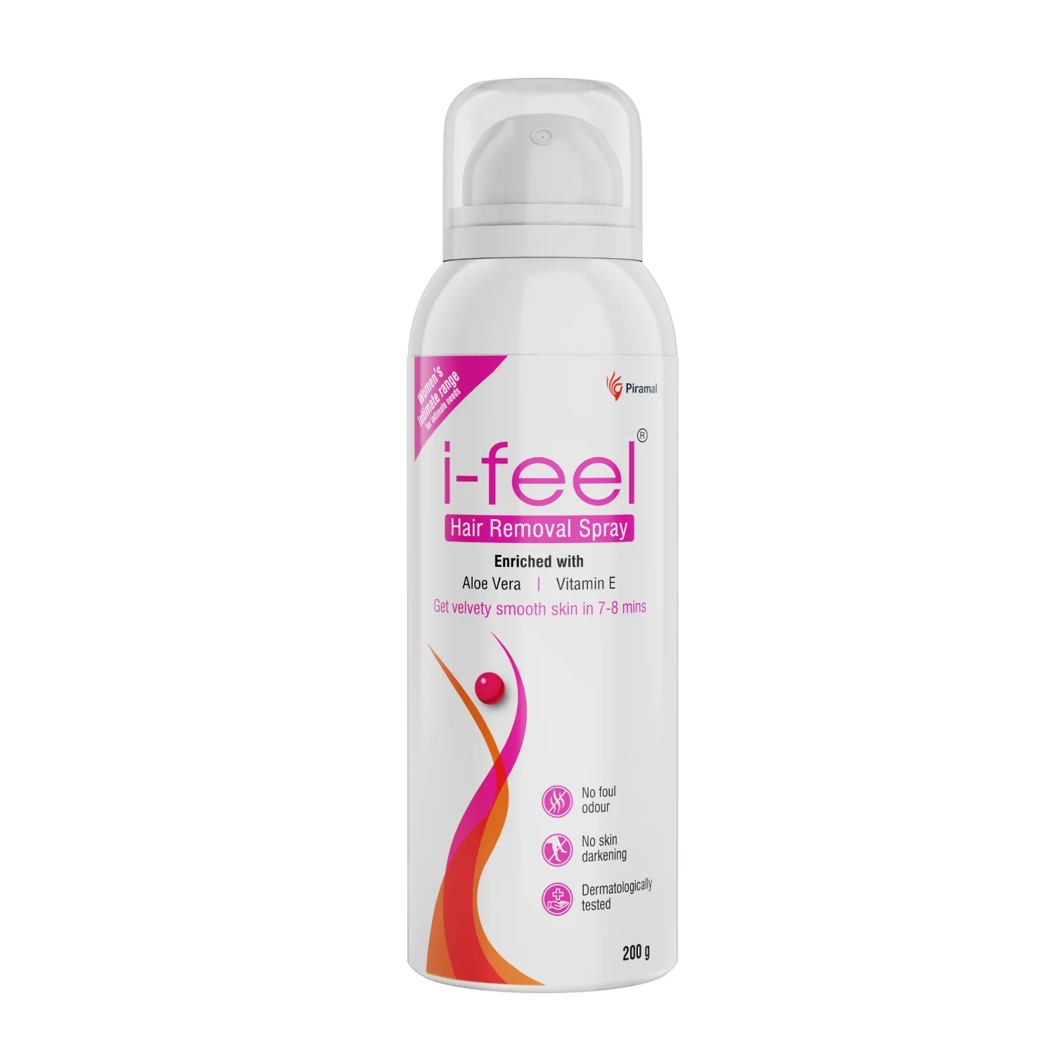 i-feel Hair Removal Spray| 200 gms | Painless Hair Removal in 7-8 mins | Suitable for Hands, Legs & Underarms | Lemongrass Fragrance | Dermatologically Tested | No Skin darkening | No Foul Odour
