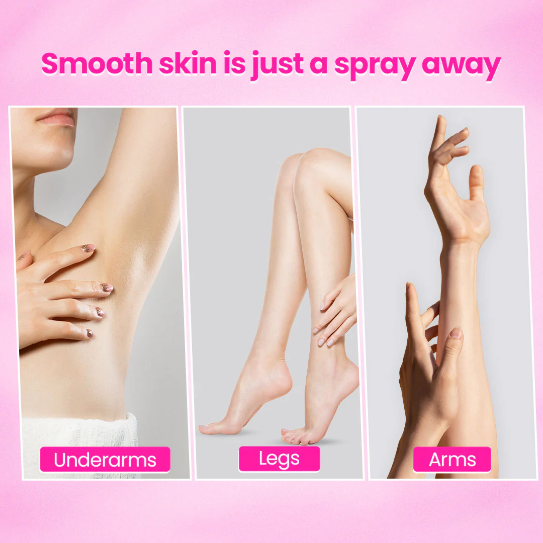 i-feel Hair Removal Spray| 200 gms | Painless Hair Removal in 7-8 mins | Suitable for Hands, Legs & Underarms | Lemongrass Fragrance | Dermatologically Tested | No Skin darkening | No Foul Odour - Image 6