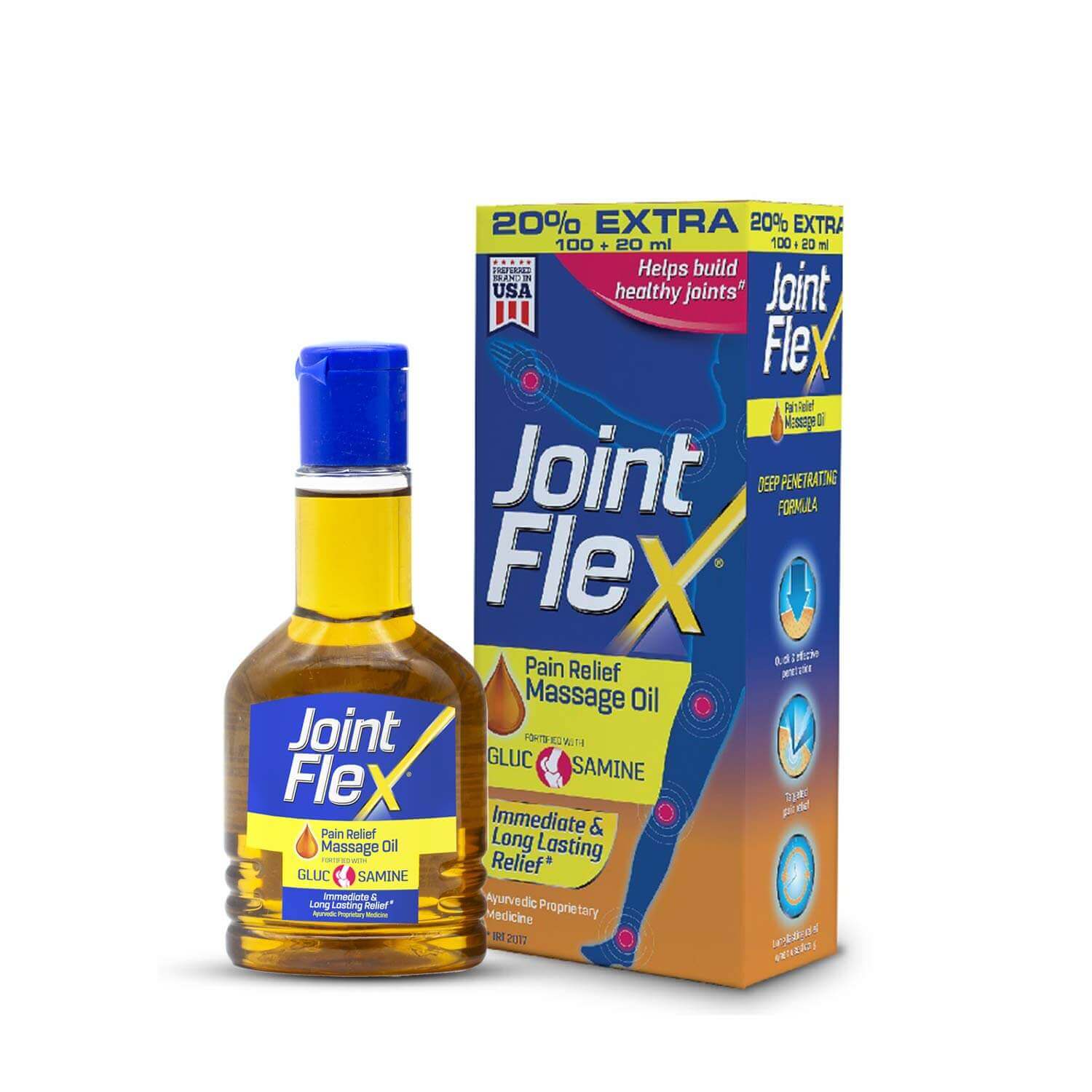 JointFlex Pain Relief Massage Oil -120ml - Image 5