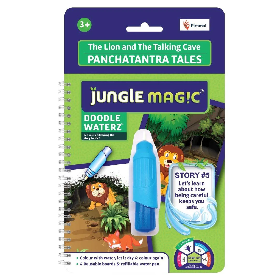Jungle Magic Doodle Waterz | Reusable Children's Colouring Book - Image 7