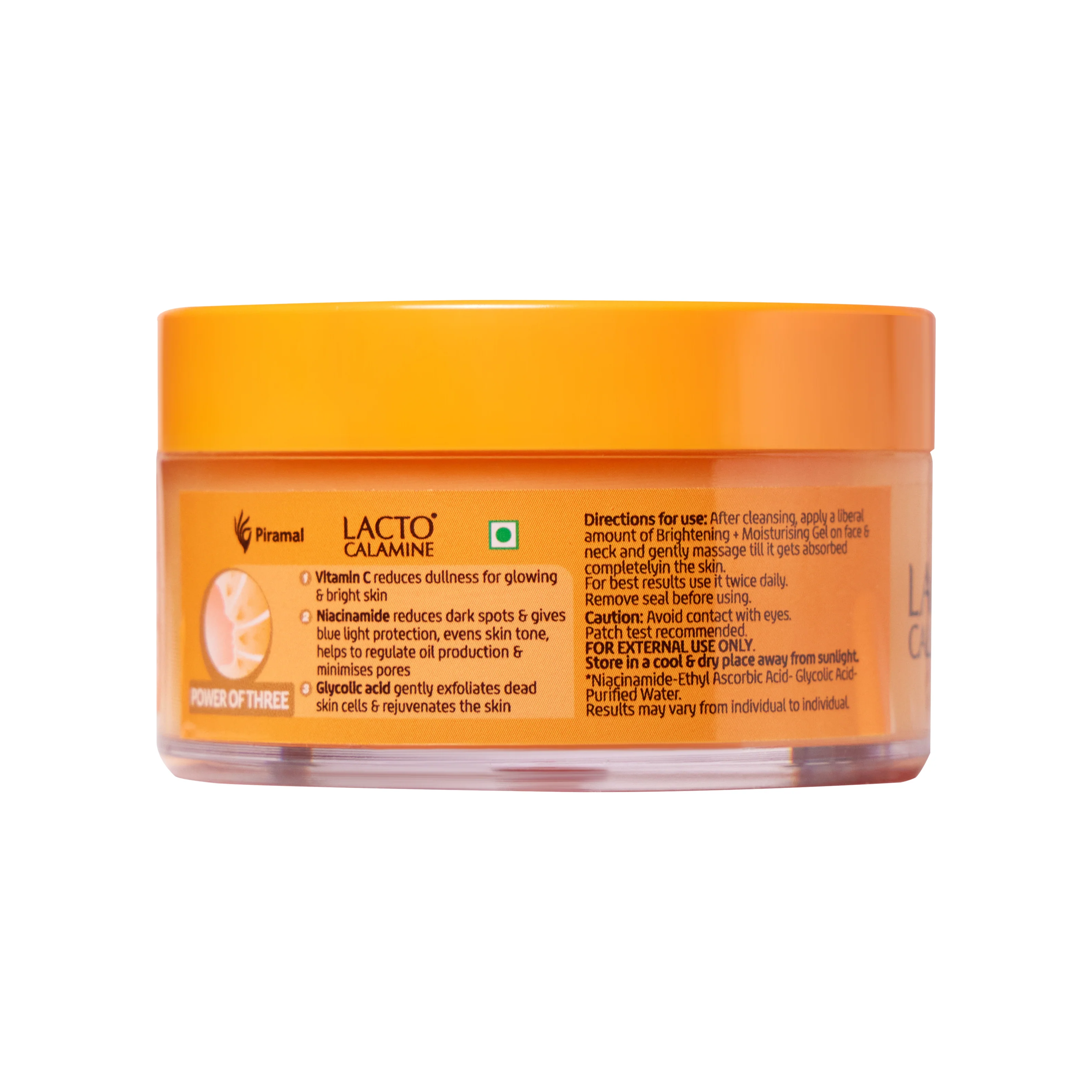 Lacto Calamine 15% Vitamin C Moisturizer for Face | 50g | Vitamin C Complex Skin Brightening Face Moisturiser | Dermatologically Tested | Non Sticky & Quick Absorbing for Glowing Skin - Image 11