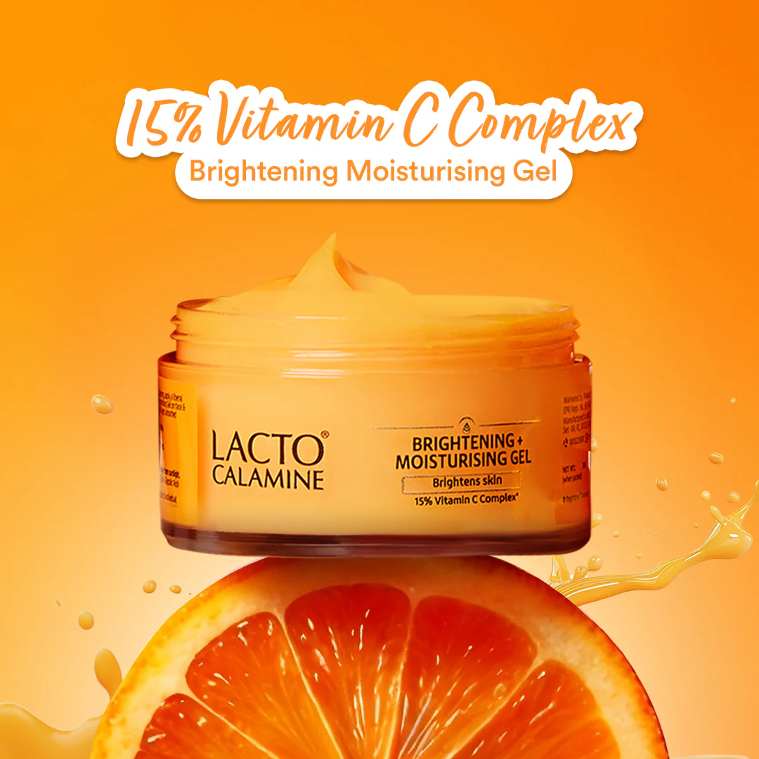 Lacto Calamine 15% Vitamin C Moisturizer for Face | 50g | Vitamin C Complex Skin Brightening Face Moisturiser | Dermatologically Tested | Non Sticky & Quick Absorbing for Glowing Skin - Image 3