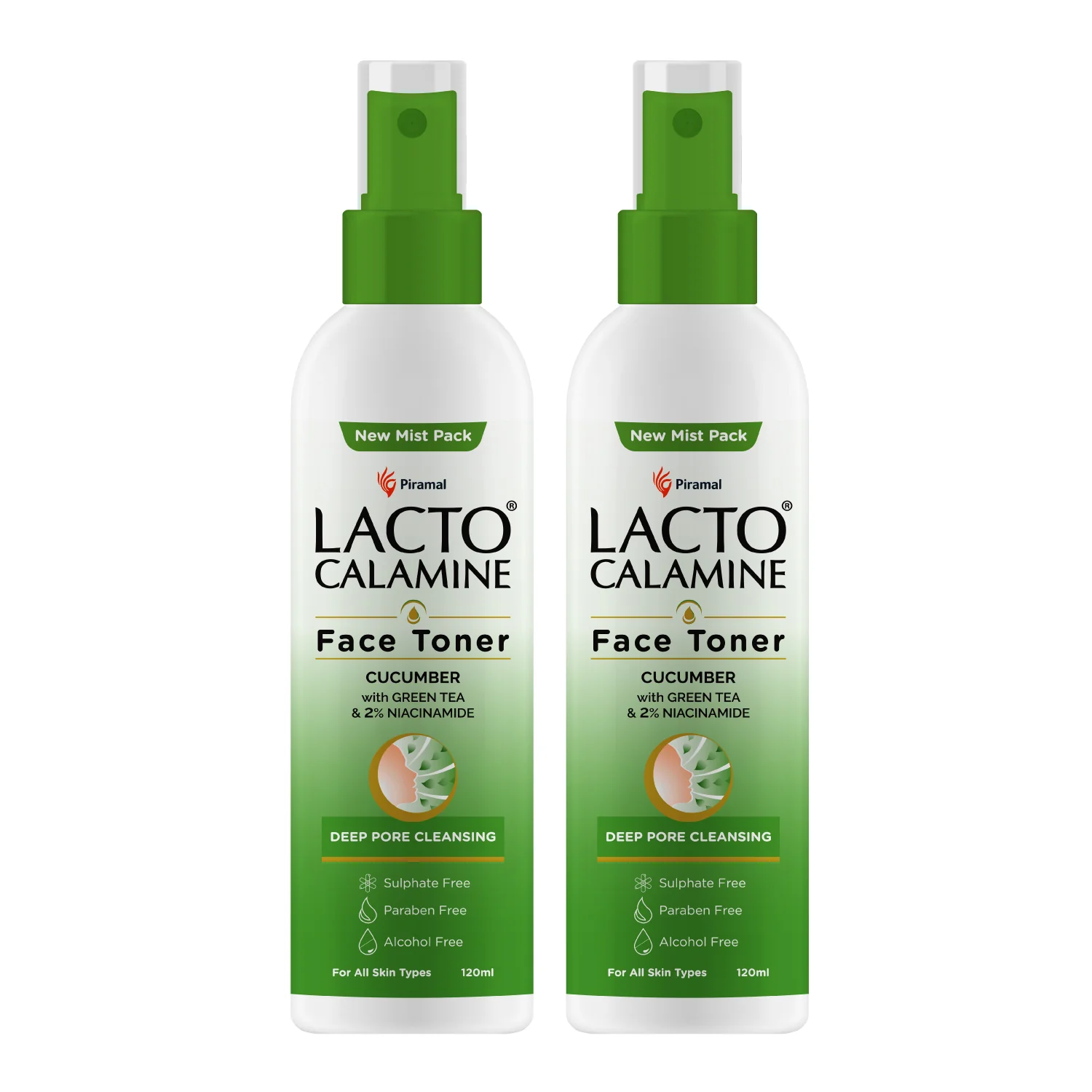 Lacto Calamine Face Toner With Cucumber | Deep Pore Cleansing | Open Pores Tightening with Green Tea & Niacinamide For Cool & Hydrated Skin | No Sulphate, No Alcohol, No Parabens | 120ml - Image 11
