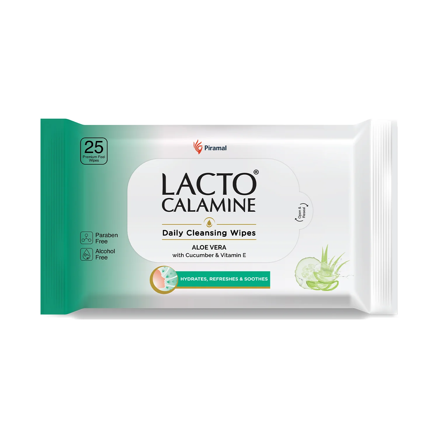 Lacto Calamine Daily Cleansing Wipes Aloe Vera