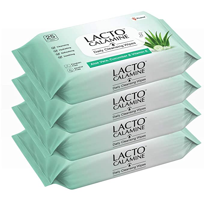 Lacto Calamine Daily Cleansing Wipes Aloe Vera - Image 11