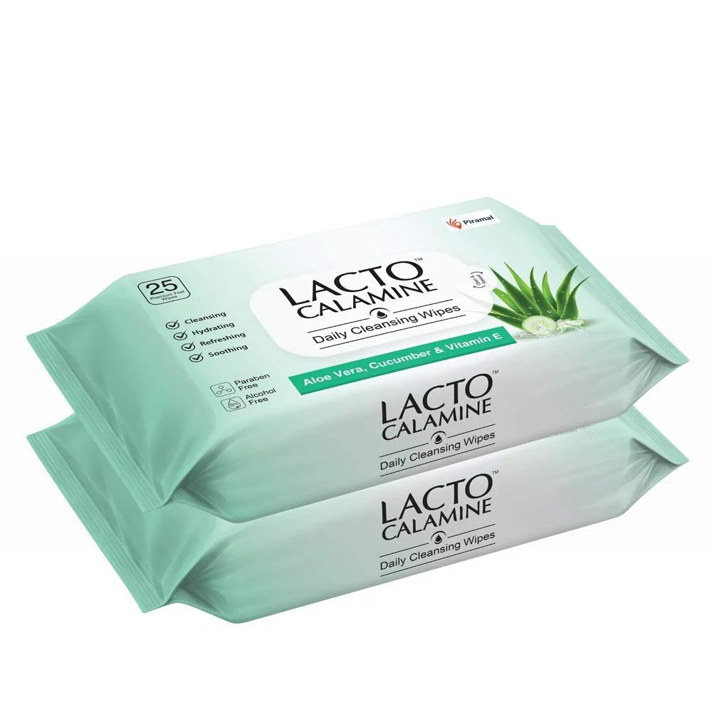 Lacto Calamine Daily Cleansing Wipes Aloe Vera - Image 8