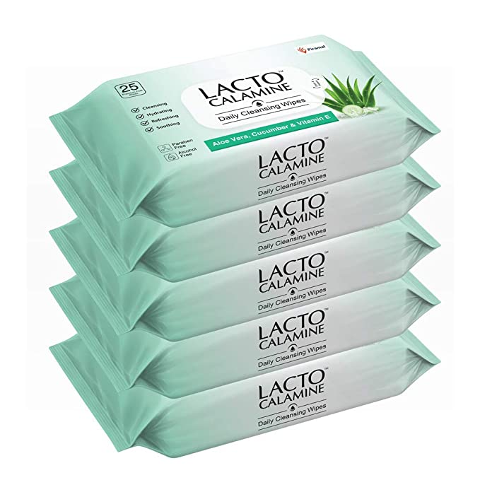 Lacto Calamine Daily Cleansing Wipes Aloe Vera - Image 9