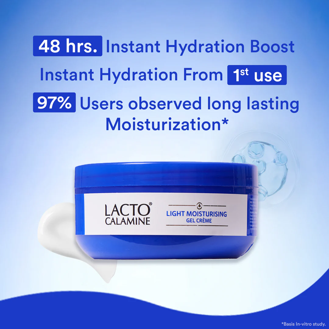 Lacto Calamine Light Gel Moisturizer for Oily Skin | Niacinamide, Pro-Ceramides & Vitamins - Image 5