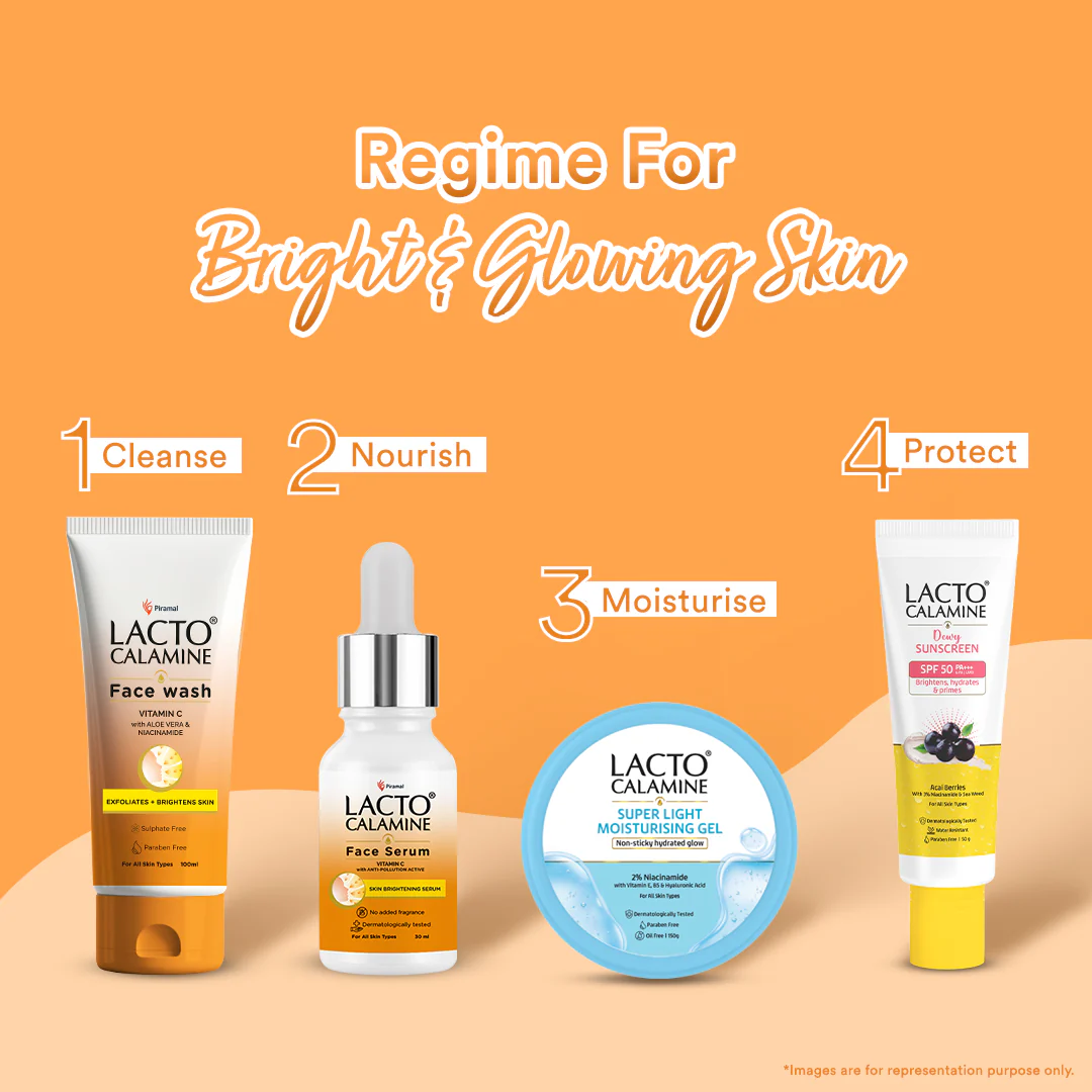 Lacto Calamine Vitamin C face wash with Aloe Vera & Niacinamide for bright and glowing skin | Exfoliates skin, reduces pigmentation, No parabens, no sulphates – (100 ml ), Orange - Image 7