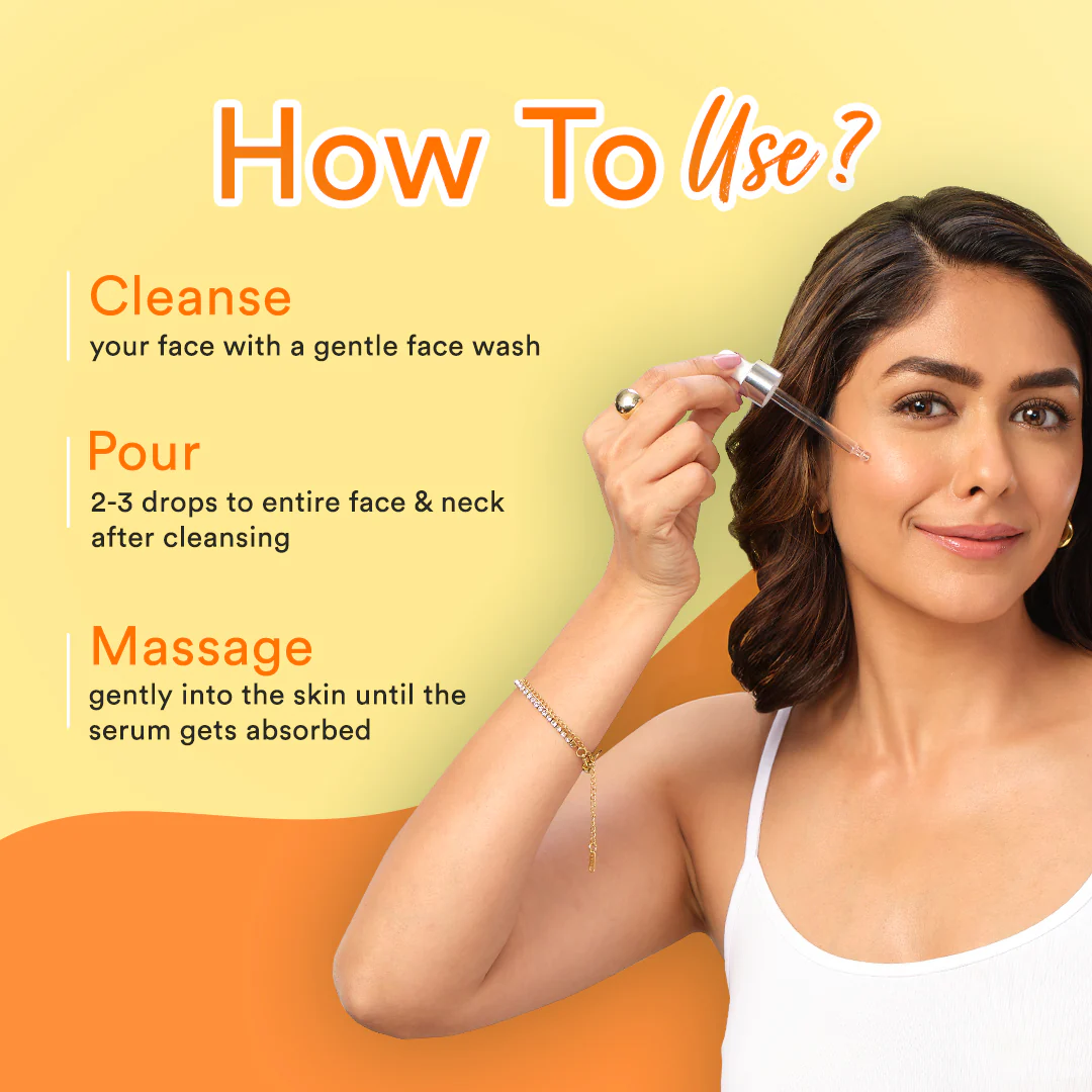 Lacto Calamine Vitamin C Face Serum For Glowing Skin With Niacinamide | Helps In Dark Spots Reduction & Provides Moisturization | Pollushield, Vitamin E, B3 & B5 | 30ml - Image 6