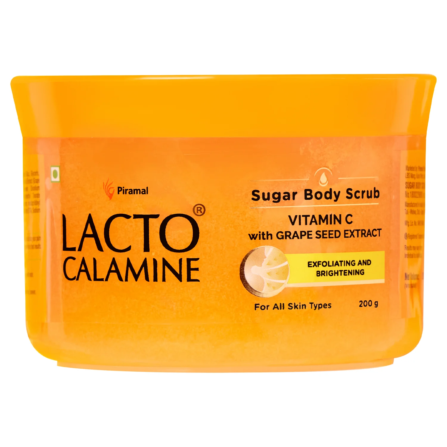 Lacto Calamine Vitamin C Sugar Body Scrub | 200 g | Gentle Body Exfoliator | Body Scrub for Healthy & Glowing Clear Skin | Vitamin C, Sugar & Grape Seed Extract Removes Tan & Dead Skin Cells - Image 6