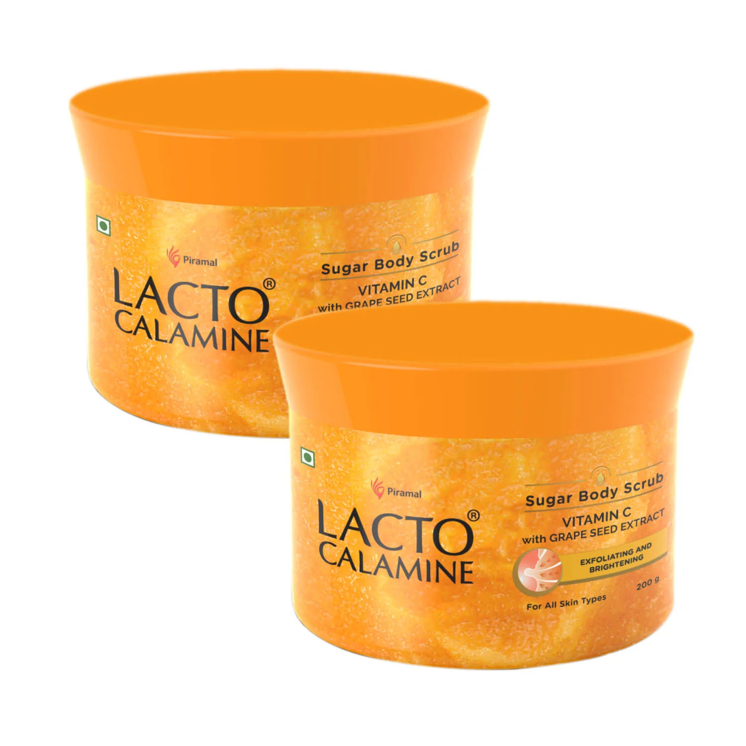 Lacto Calamine Vitamin C Sugar Body Scrub | 200 g | Gentle Body Exfoliator | Body Scrub for Healthy & Glowing Clear Skin | Vitamin C, Sugar & Grape Seed Extract Removes Tan & Dead Skin Cells - Image 7