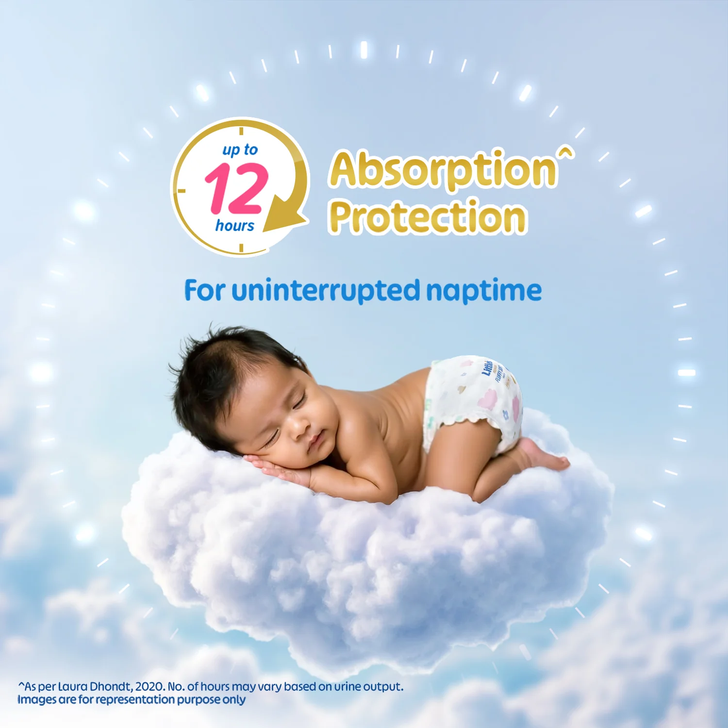 Little's Comfy Baby Diaper Pants - Premium | Baby Diapers with 12 hours Absorption & Wetness Indicators - Image 5