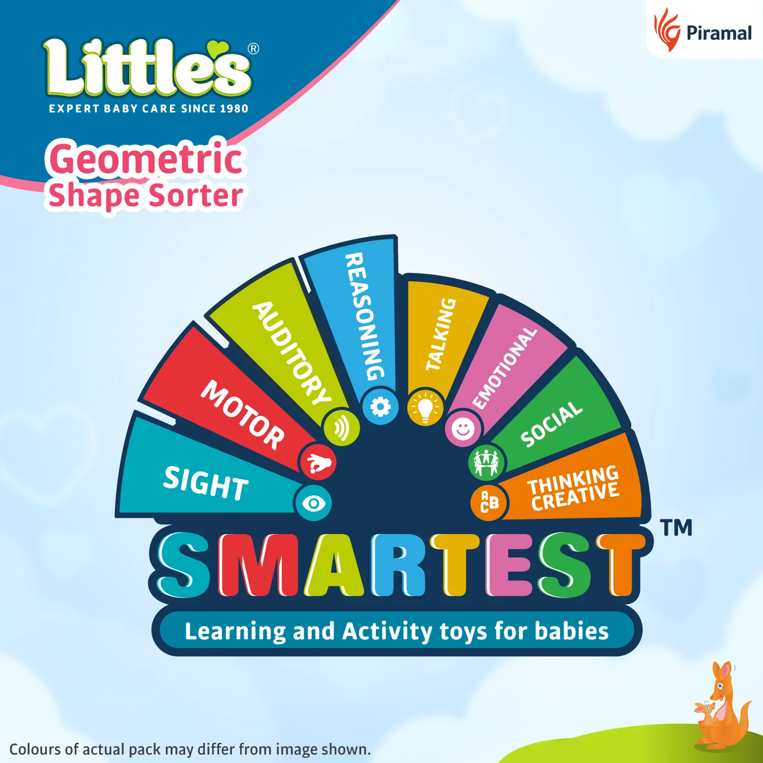 Little's Geometric Shape Sorter | Kids Toys for 2 - 5 years | Enhances Sensory Development - Image 4