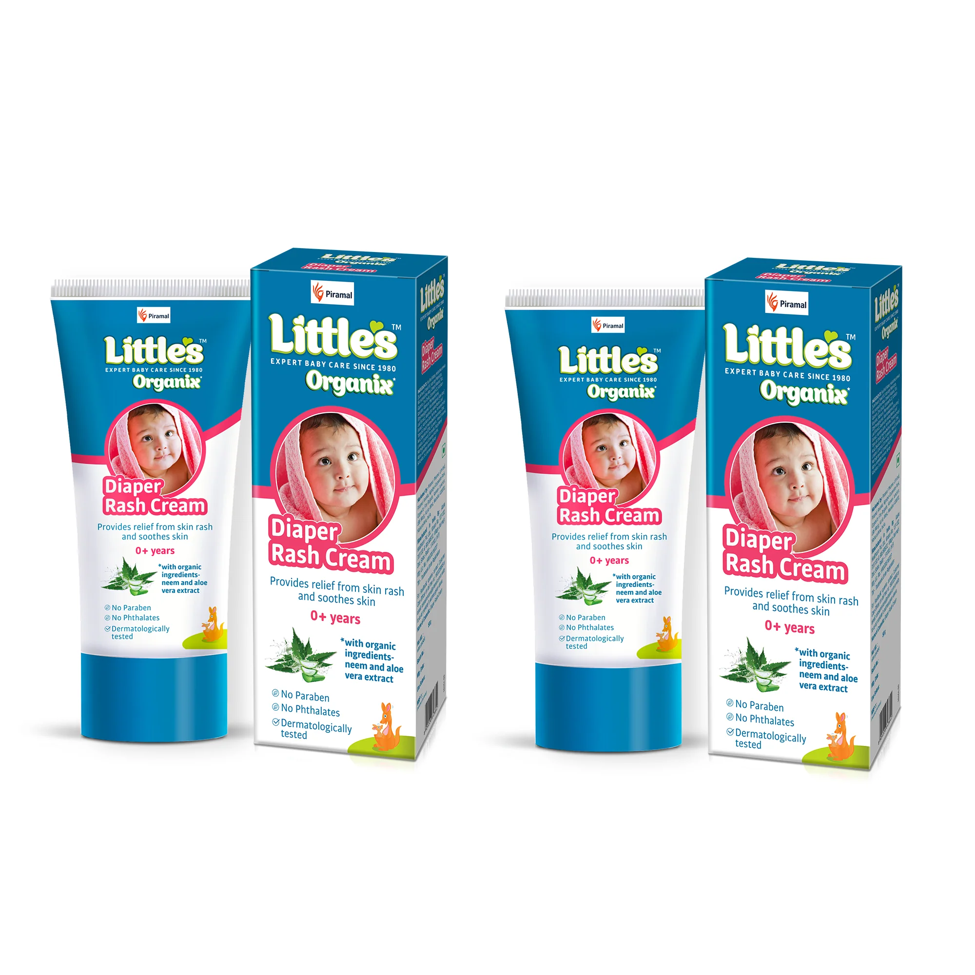 Little's Organix Diaper Rash Cream, with Organic Ingredients (Aloe Vera and Neem extract), Dermatologically Tested, White 50g - Image 8