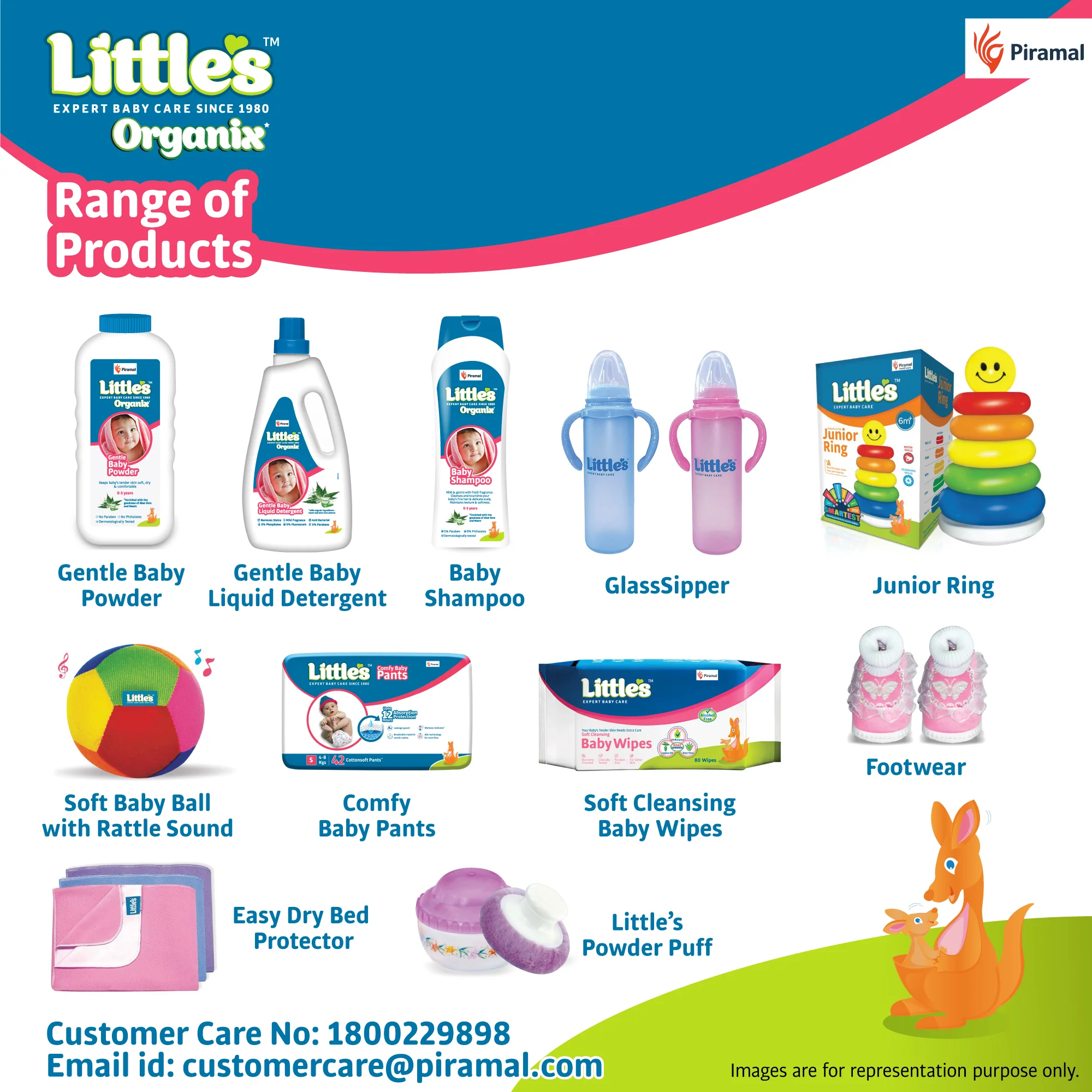 Little's Organix Gentle Baby Powder I Enriched with Organic Ingredients - Neem & Aloe Vera extracts I Free from Parabens & Phthalates, 400g - Image 7