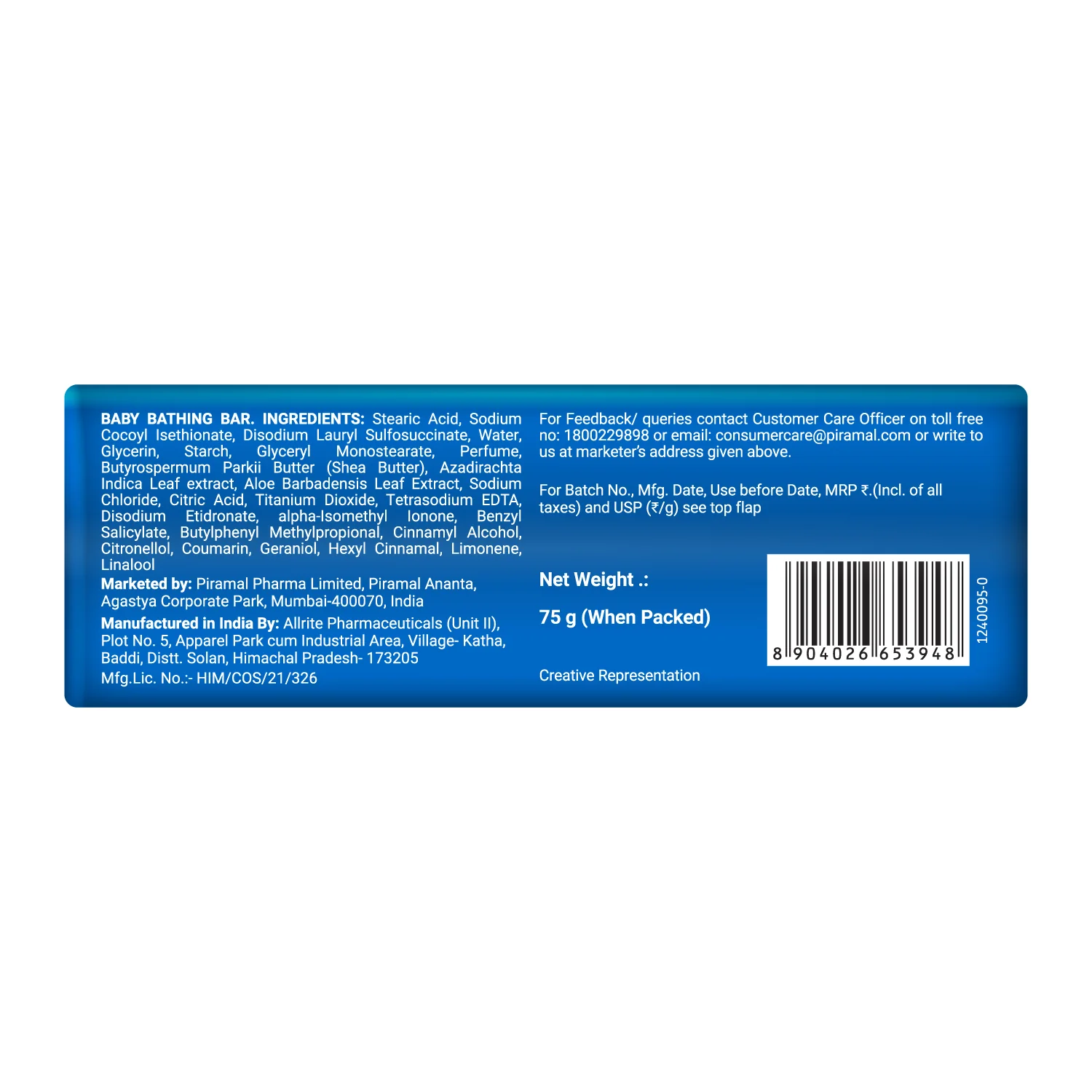 Little’s Organix Baby Bathing Bar Soap Free, Tear Free with Shea Butter, Aloe Vera & Neem for Soft Skin - Image 9