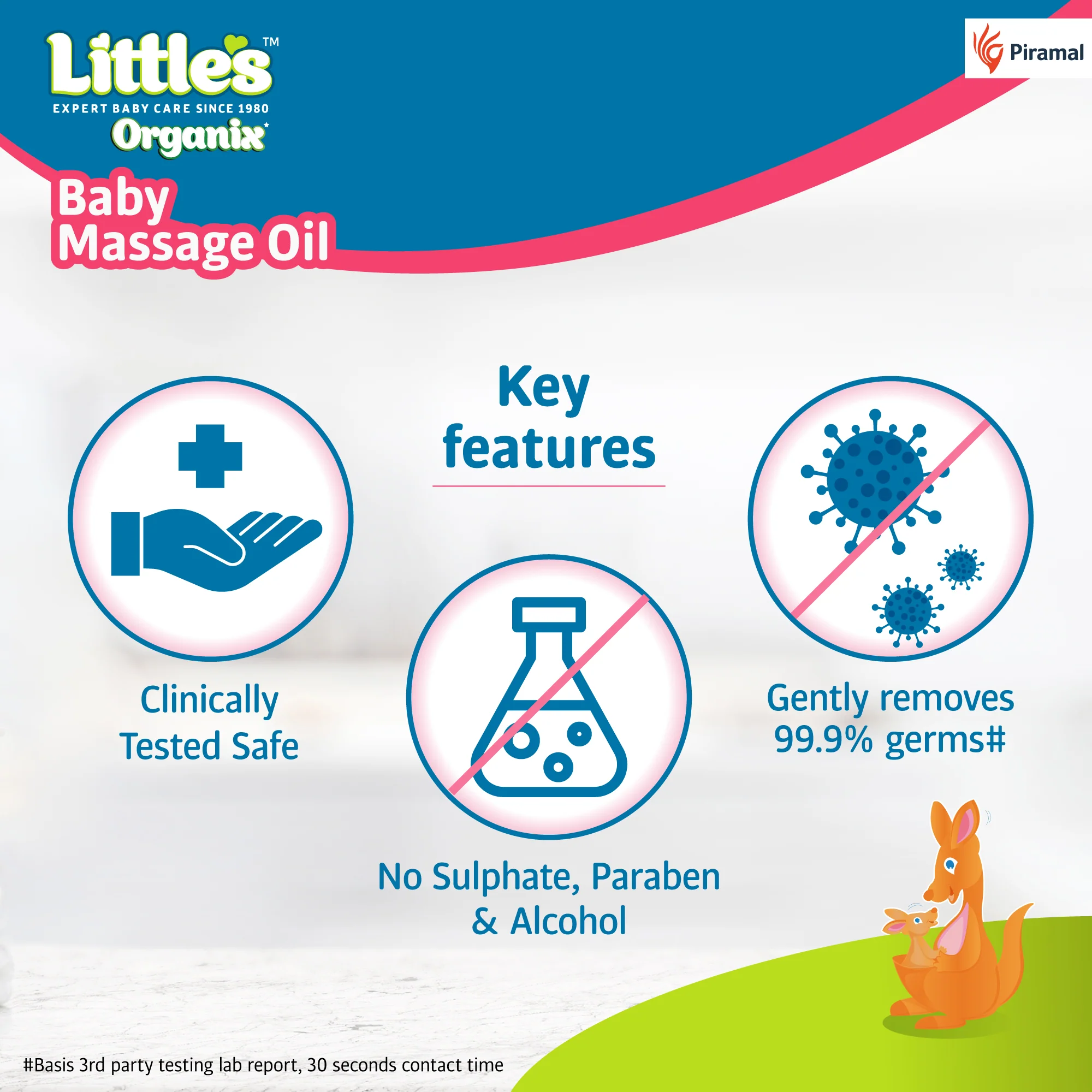 Little'S Organix Moisturizing Baby Soap | 75g (Pack Of 5) | Gentle Bathing Bar Soap with Organic Almond Oil, Olive Oil, Aloe Vera & Neem for Baby's Sensitive Skin | Protetcs From 99.9% Germs | Kids Soap - Image 6