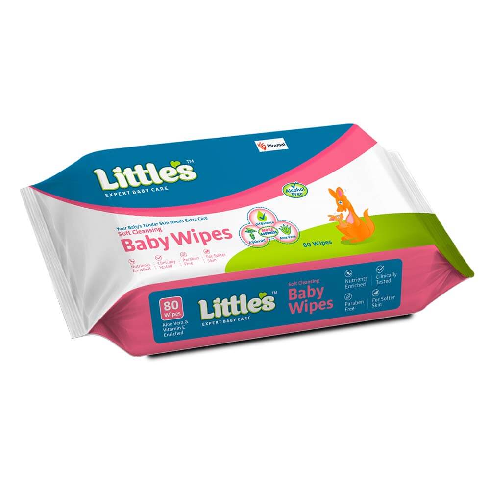 Little's Soft Cleansing Baby Wipes | Contains Aloe Vera & Jojoba Oil-80 wipes Buy 5 Get 5 - Image 15
