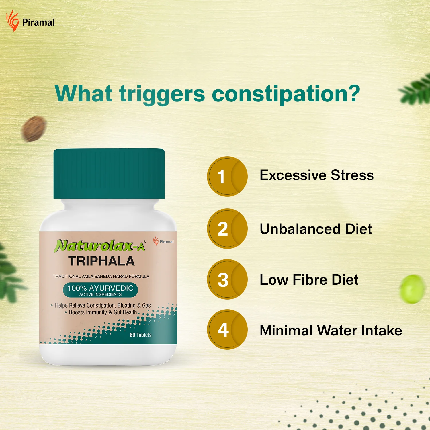 Naturolax-A Triphala Ayurvedic Solution | Relieves Constipation & Bloating - Image 3