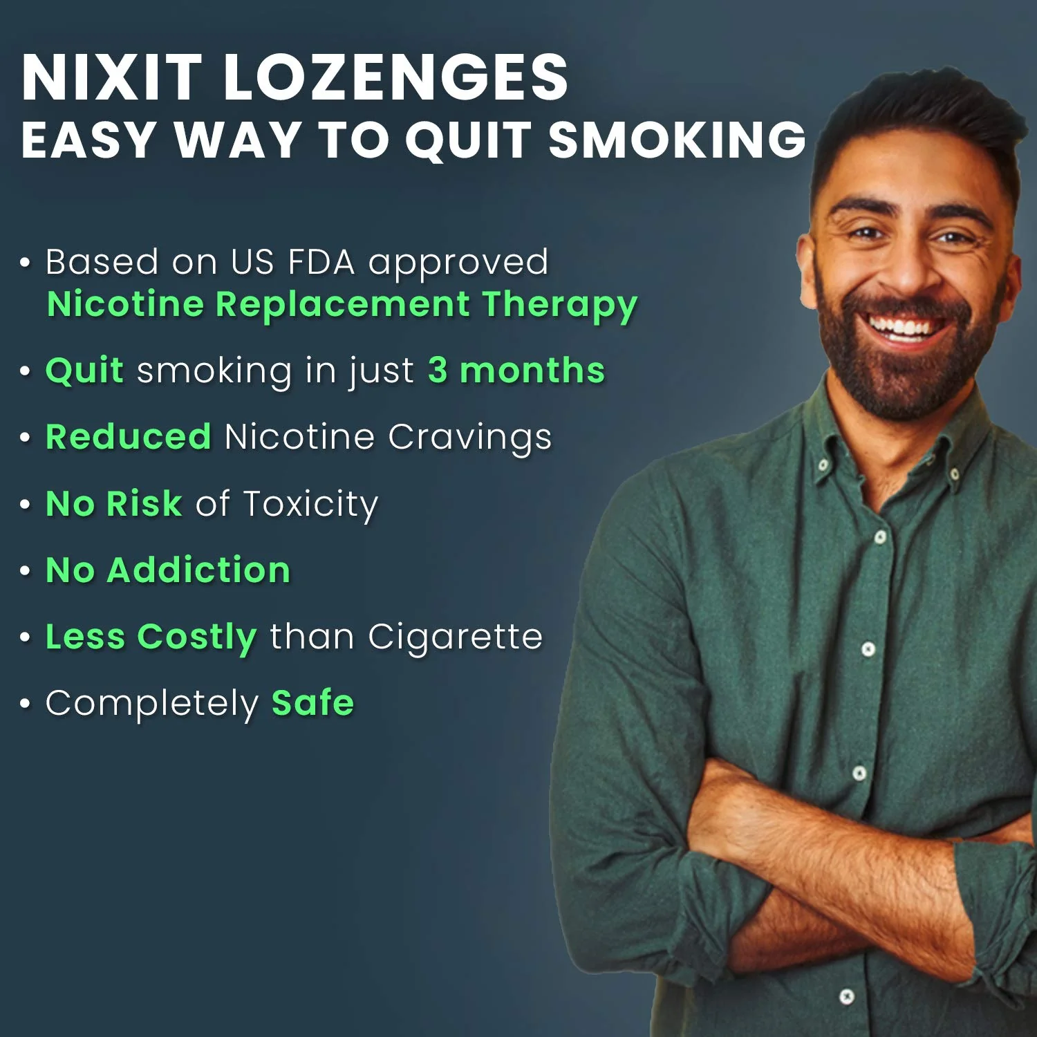 Nixit Nicotine Lozenge 2mg | Frost Mint Flavour, Sugar Free - Image 4