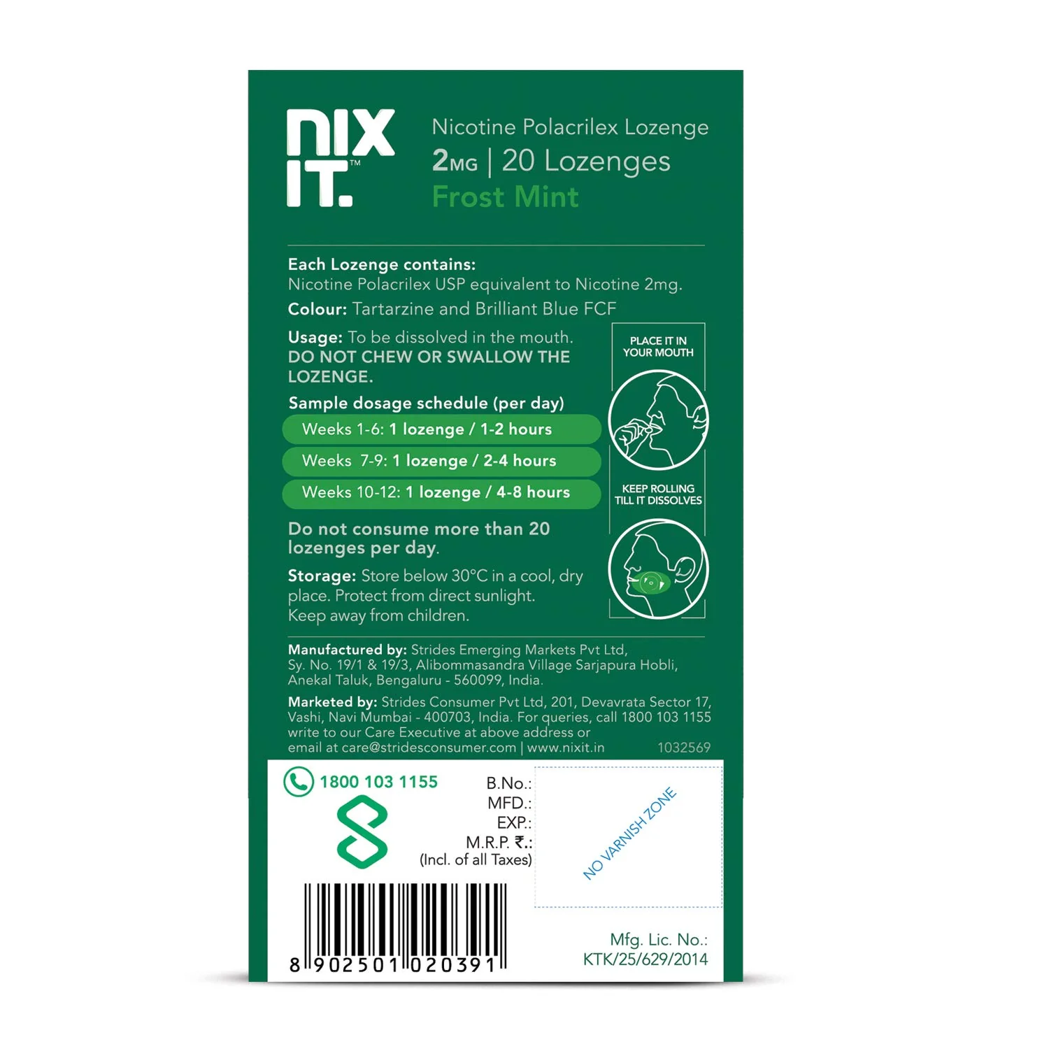 Nixit Nicotine Lozenge 2mg | Frost Mint Flavour, Sugar Free - Image 7