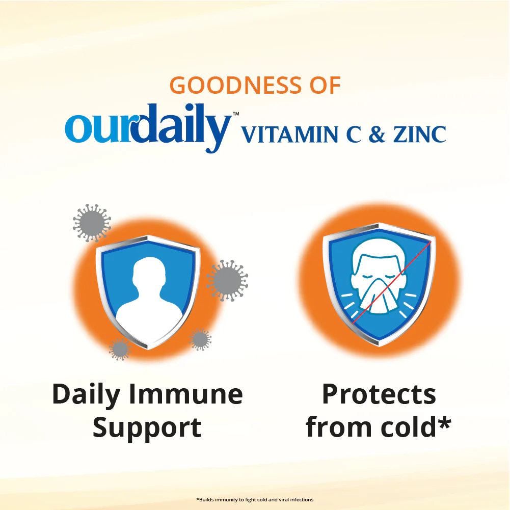 Ourdaily Zinc & Vitamin C Tablets | Chewable Tablets - Image 5