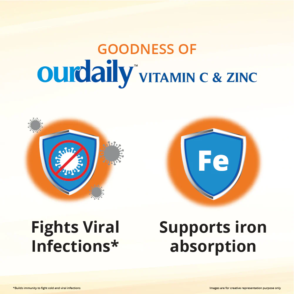 Ourdaily Zinc & Vitamin C Tablets | Chewable Tablets - Image 6