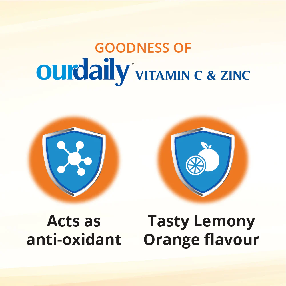 Ourdaily Zinc & Vitamin C Tablets | Chewable Tablets - Image 7