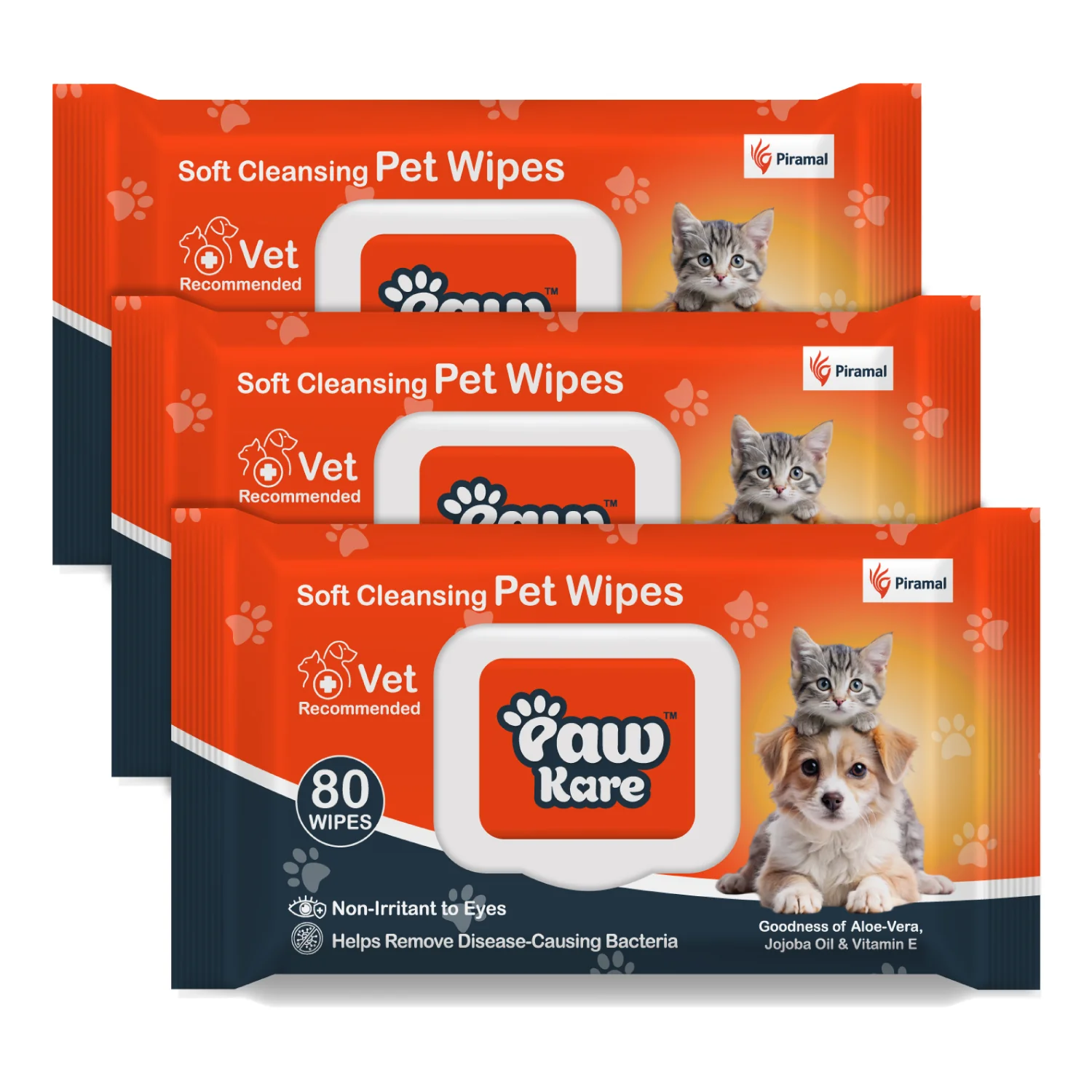 PawKare Pet Wipes for Dogs & Cats | Vet Recommended Grooming Wipes | Alcohol-Free Wet Wipes for Cats & Dogs | Pets Dry Bathing, Paw Cleaning | Aloe Vera, Jojoba Oil, Vitamin E - Image 10