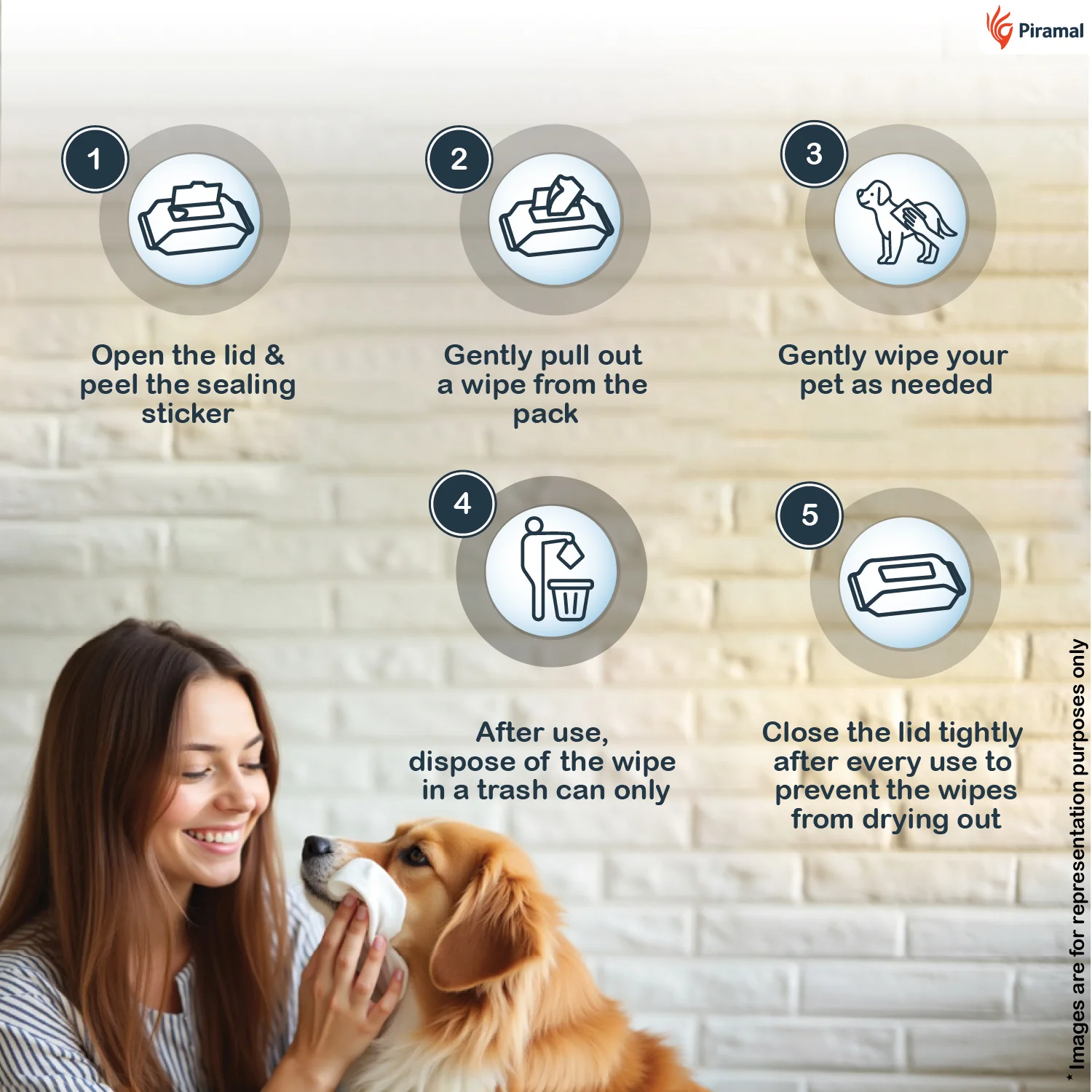PawKare Pet Wipes for Dogs & Cats | Vet Recommended Grooming Wipes | Alcohol-Free Wet Wipes for Cats & Dogs | Pets Dry Bathing, Paw Cleaning | Aloe Vera, Jojoba Oil, Vitamin E - Image 8