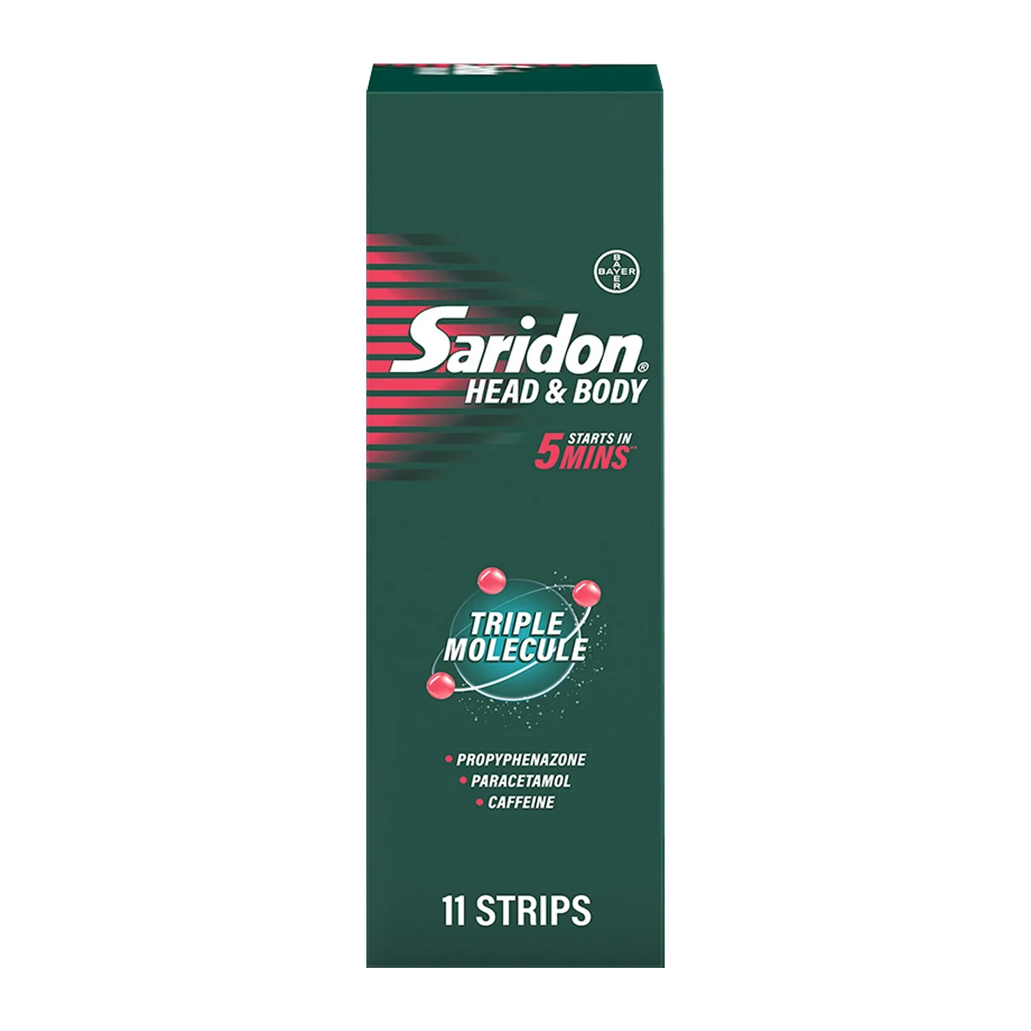 Saridon Head & Body, Faster Action vs Ibuprofen & plain Paracetamol, Starts in 5 mins - Image 4