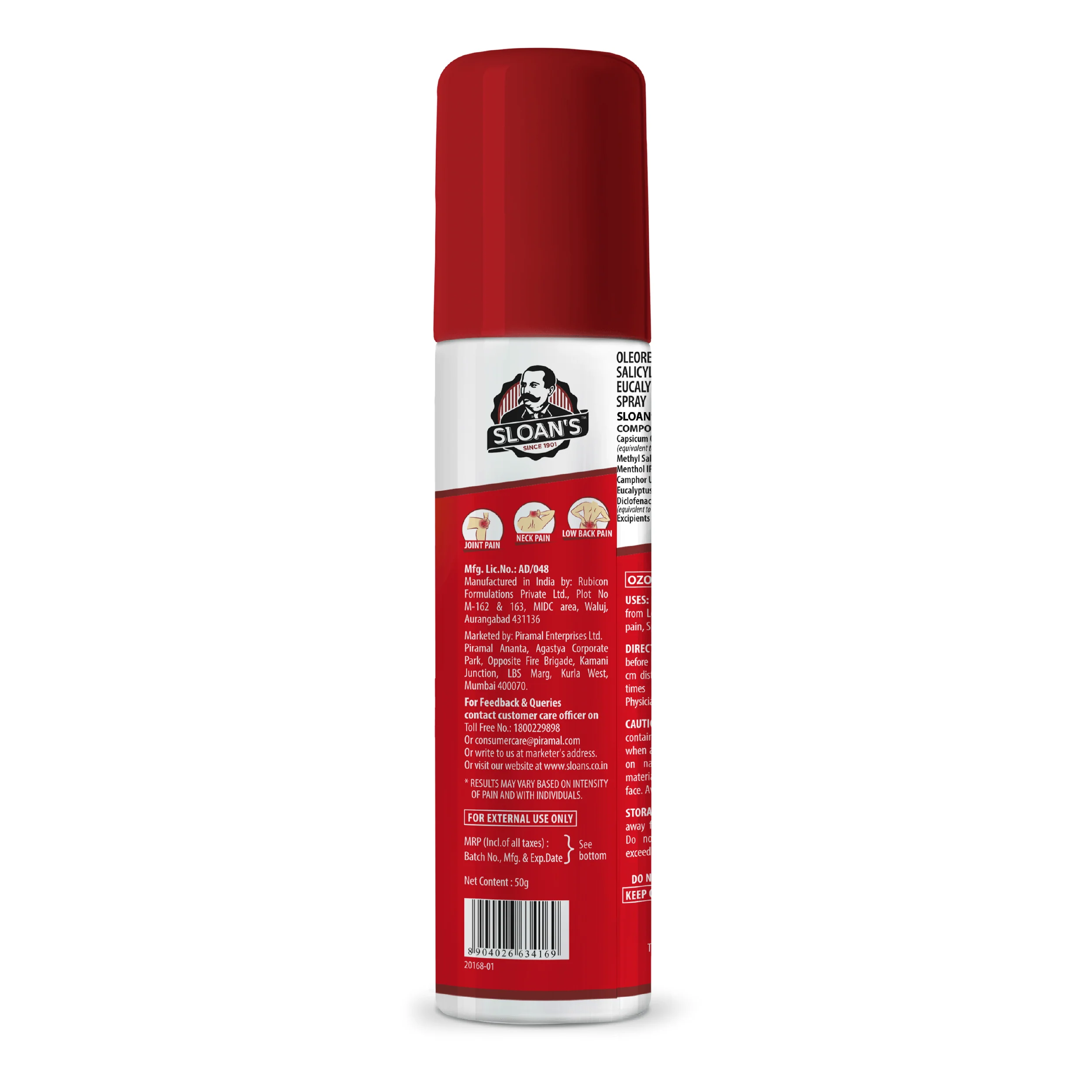 Sloan's Spray | Quick Long Last Relief- 50gm - Image 3