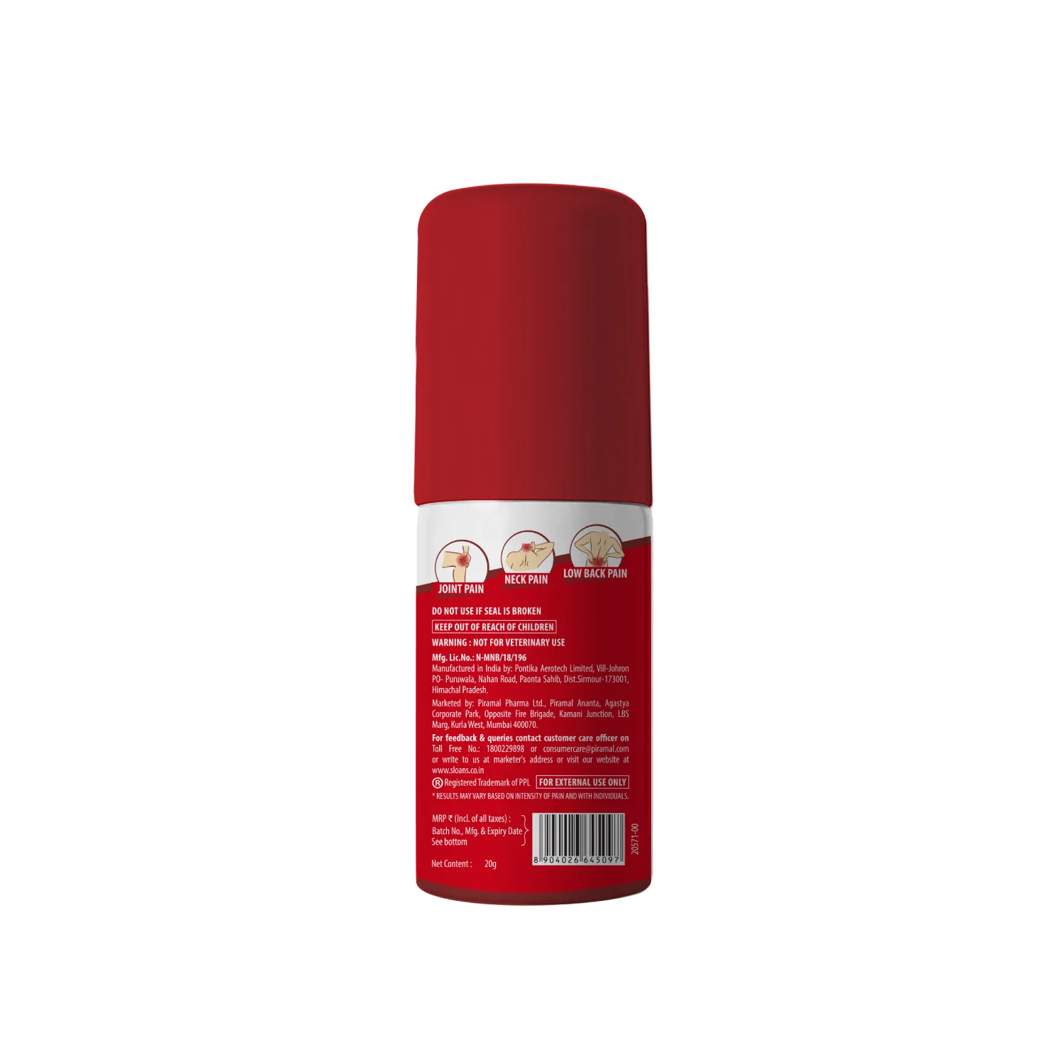 Sloan's Spray | Quick Long Last Relief- 20gm - Image 2