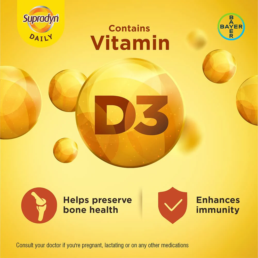 Supradyn Daily Multivitamin Tablets for Men & Women - 15 Tablets - Image 6