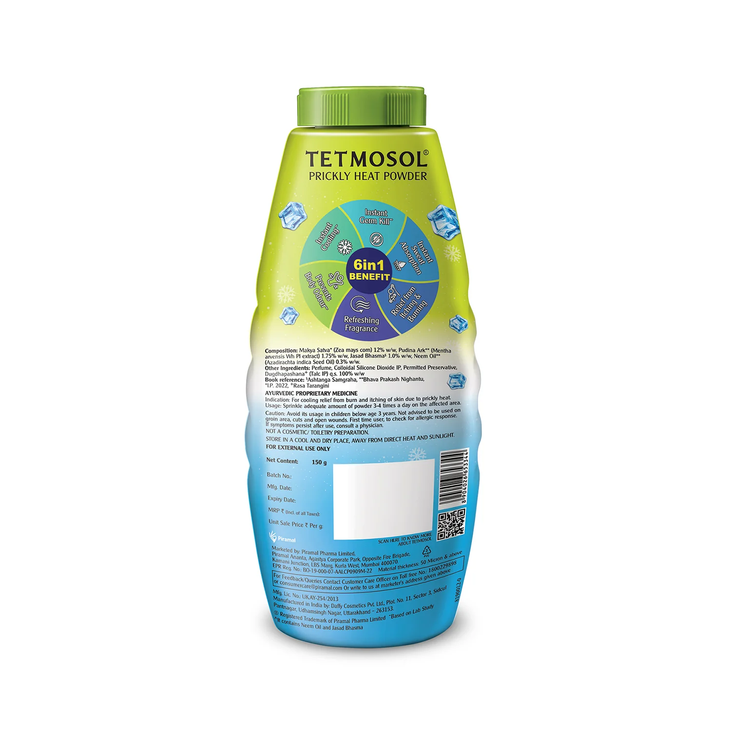 Tetmosol Prickly Heat Powder | Instant cooling - kills germs & leaves a refreshing fragrance - Image 9