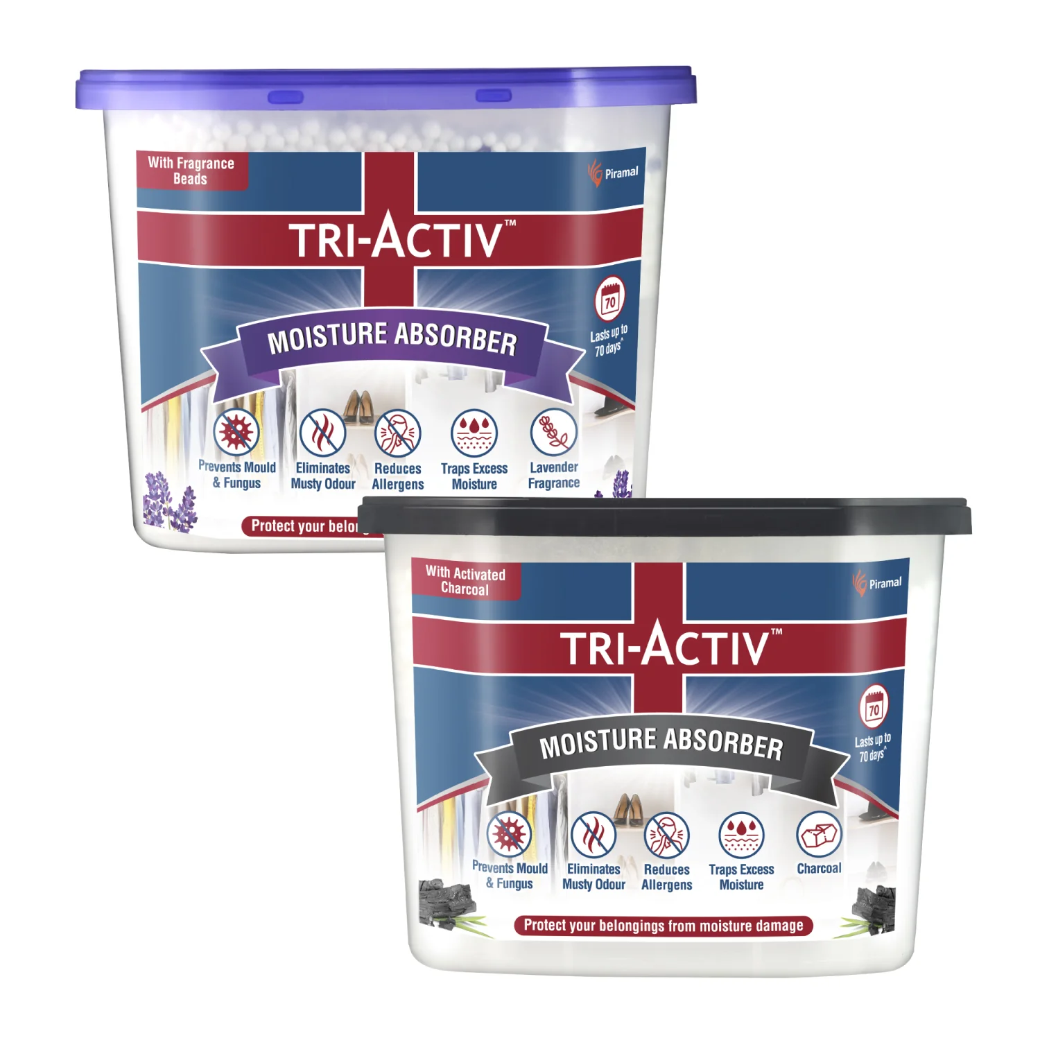 Tri-Activ Moisture Absorbers | Dehumidifier For Wardrobe, Closet, Shoe Rack | Absorption Capacity upto 600ml Each I Prevent Mould & Fungus, Allergens & Eliminate Odour - Image 17