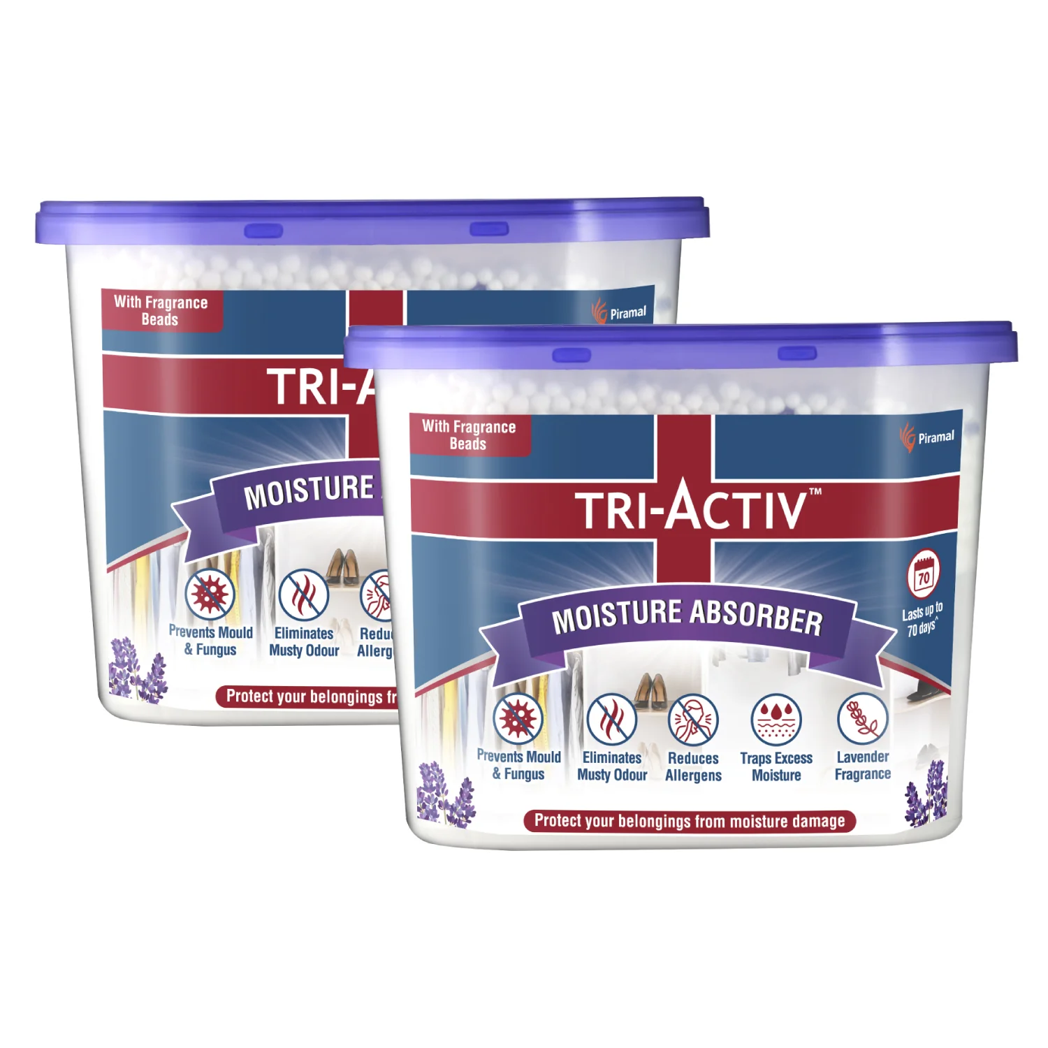 Tri-Activ Moisture Absorbers | Dehumidifier For Wardrobe, Closet, Shoe Rack | Absorption Capacity upto 600ml Each I Prevent Mould & Fungus, Allergens & Eliminate Odour - Image 18